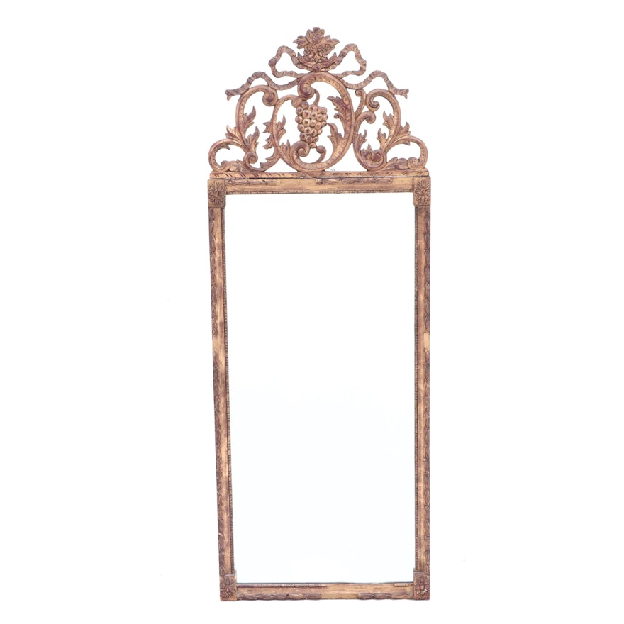 Giltwood Scroll and Acanthus Wall Mirror, Ca. 19th Century