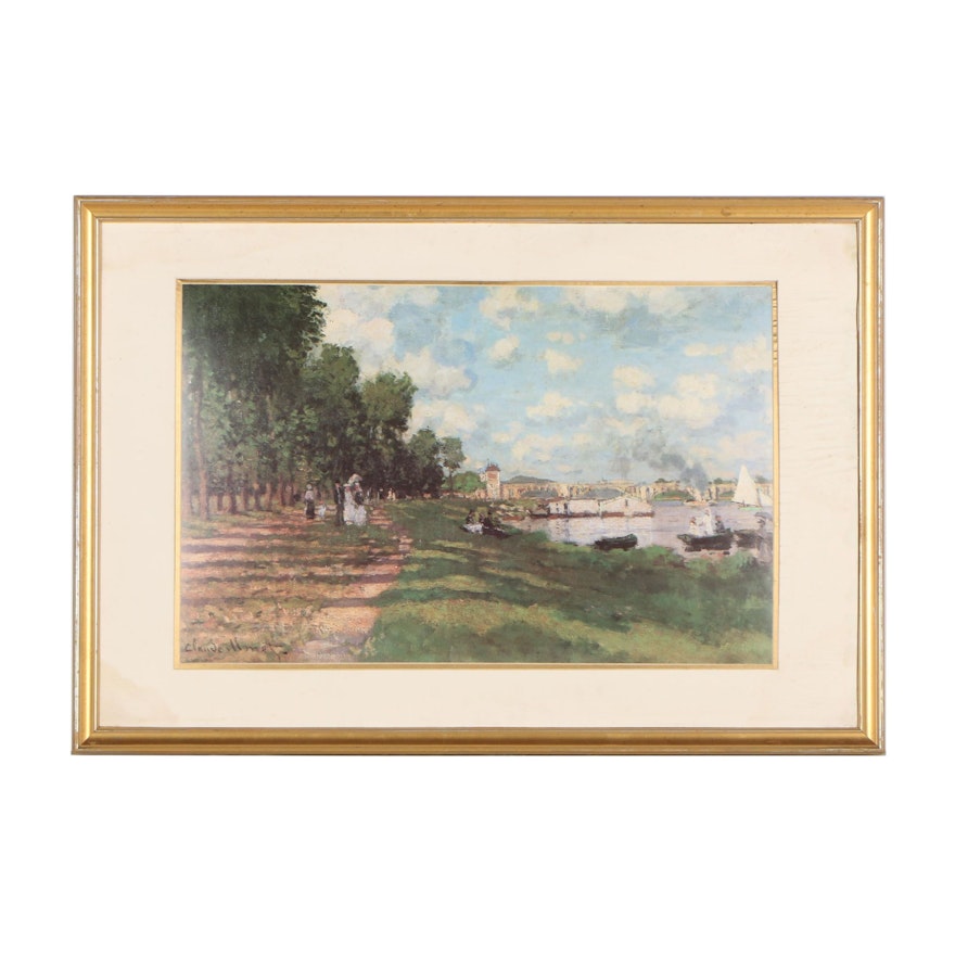 Offset Lithograph after Claude Monet "Bassin d'Argenteuil"