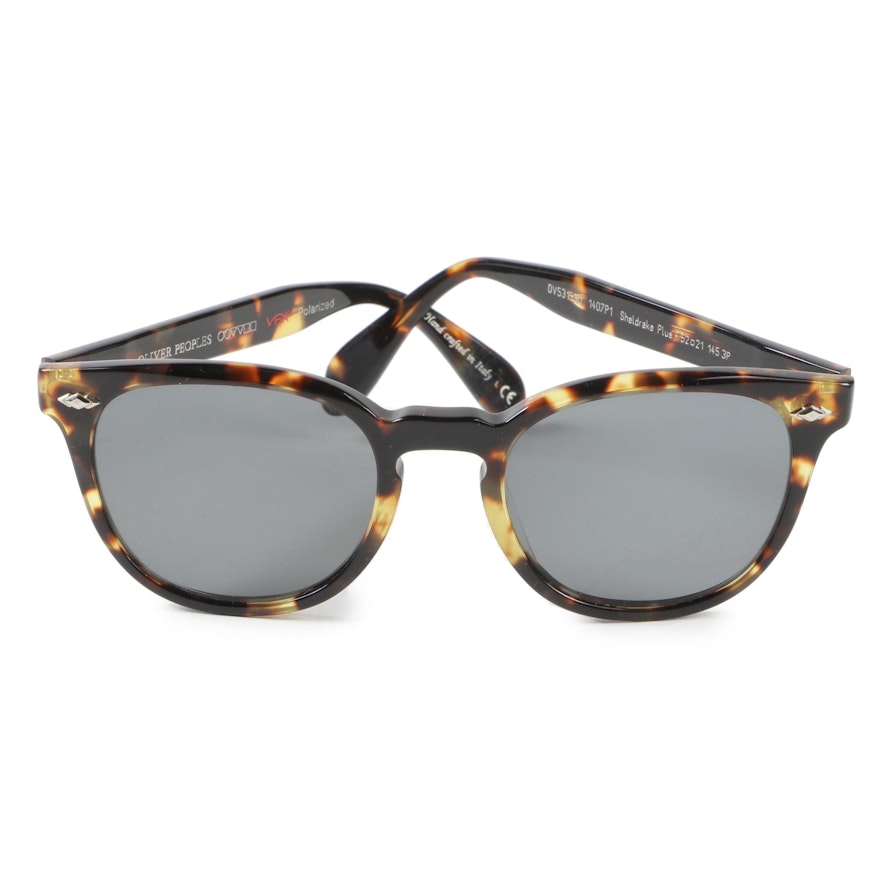 Oliver Peoples Sheldrake Plus Polarized Prescription Sunglasses with Case