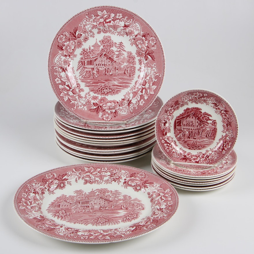 Wedgwood "Avon Cottage" Bone China Dinnerware