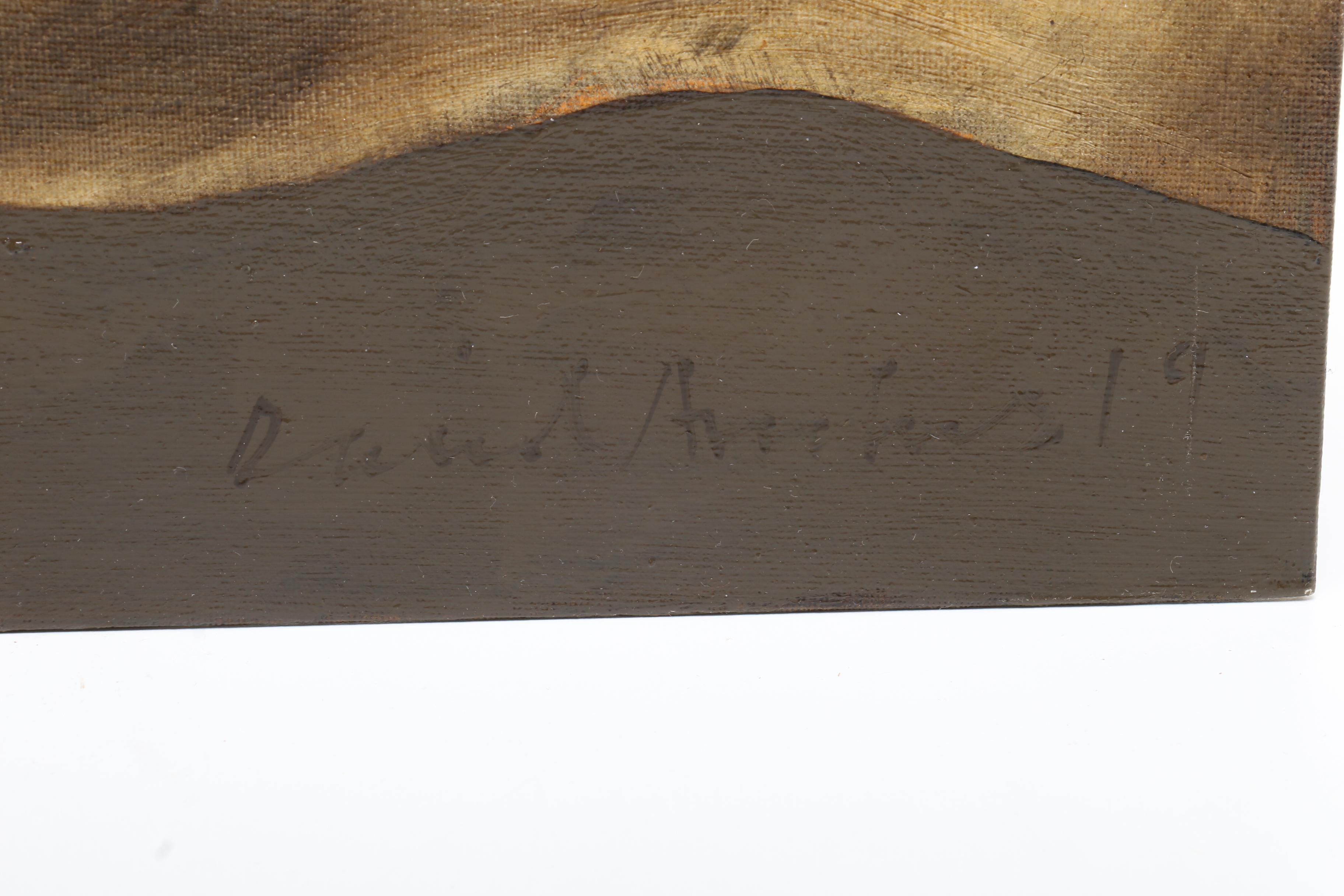 David Andrews Oil Painting of Friesian Cow