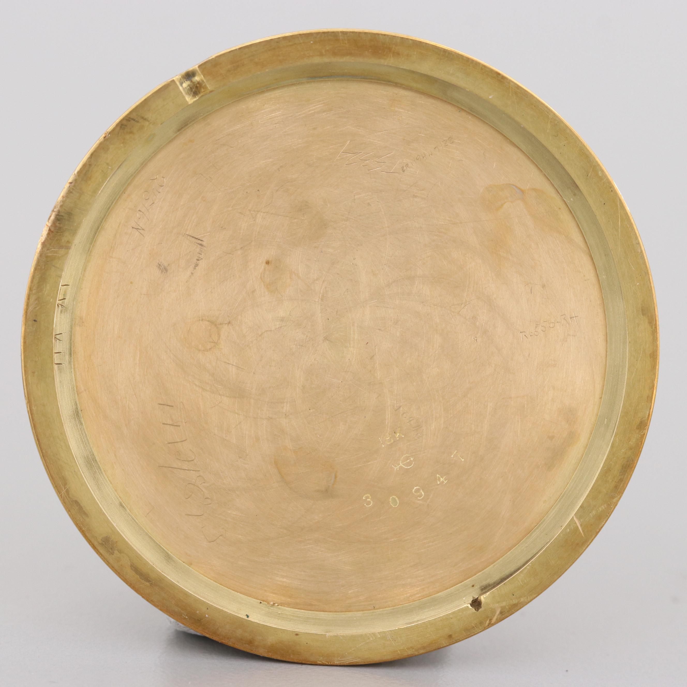 Vintage C.H. Meylan 18K Yellow Gold Pocket Watch With 14K Fob and Pocket Knife