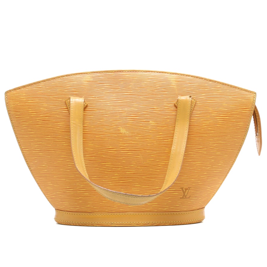 Louis Vuitton Paris Yellow Epi Leather St. Jacques Handbag