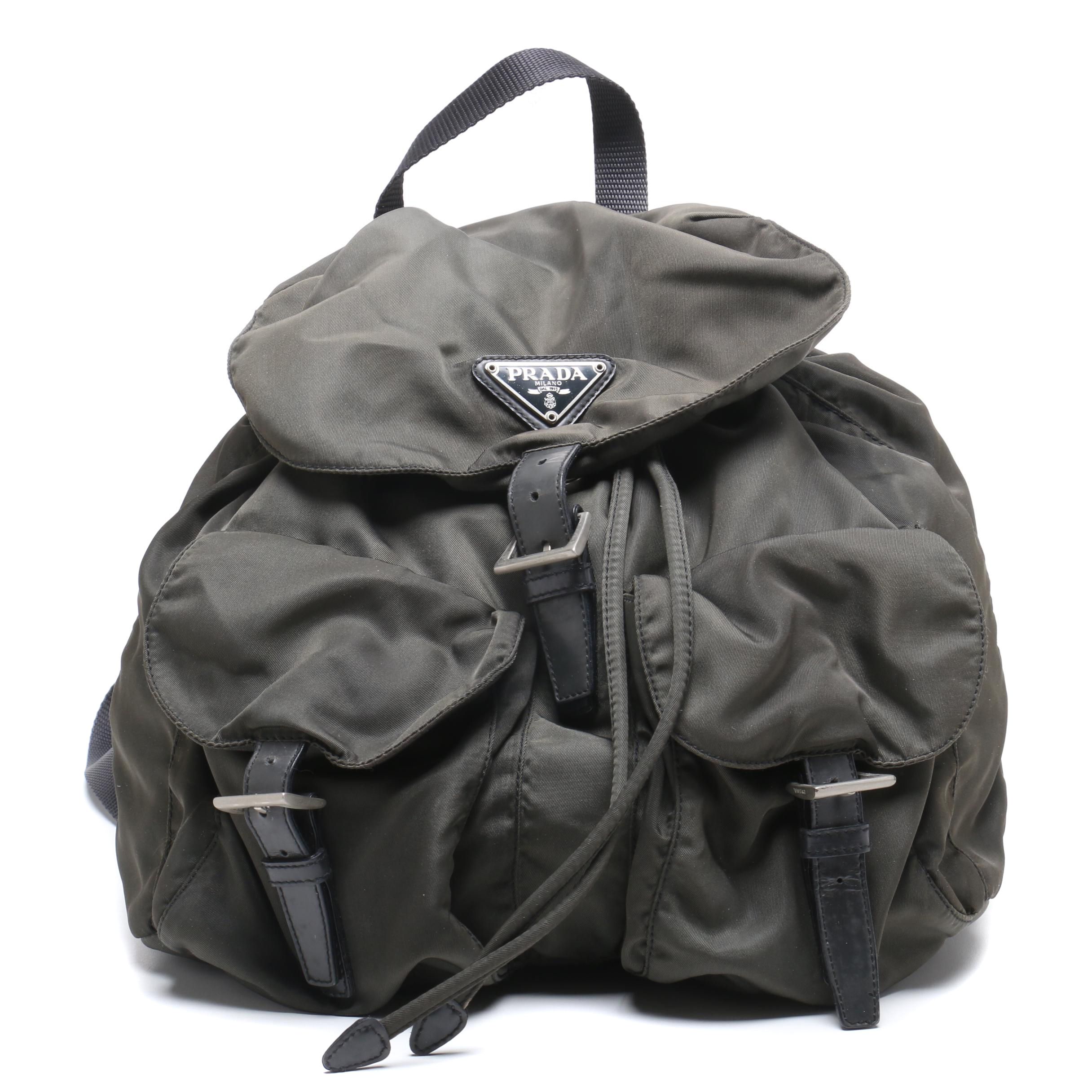 Prada Tessuto Nylon Backpack Purse