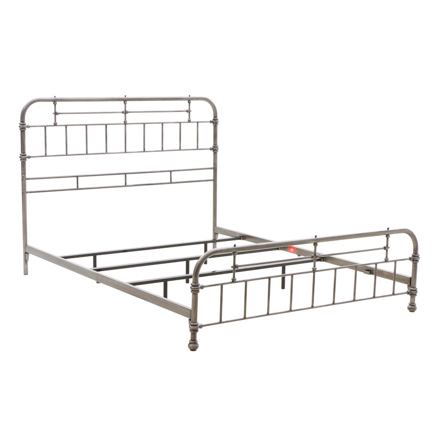 Industrial Style Metal Queen Bed Frame