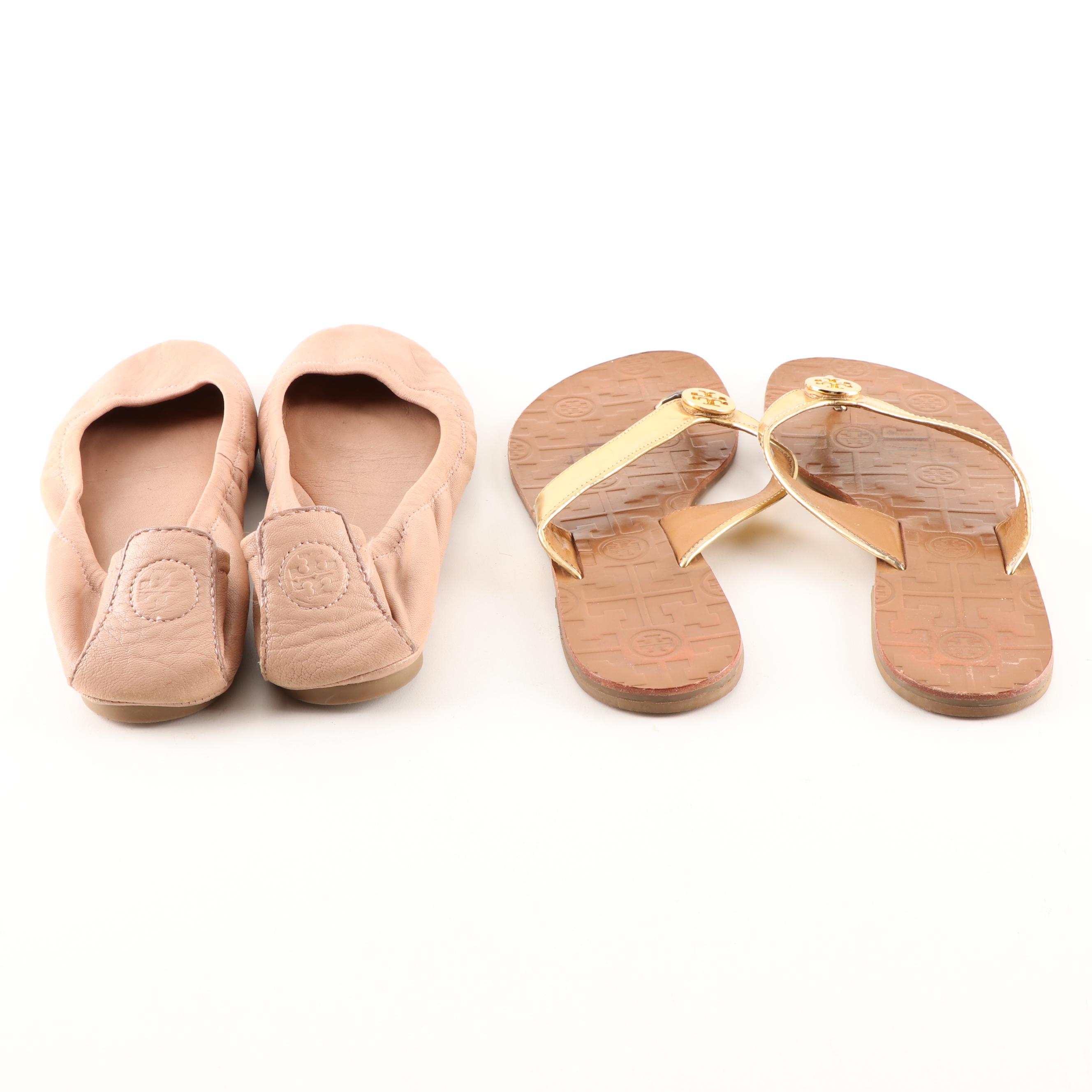 Tory Burch Flats and Flip Flops