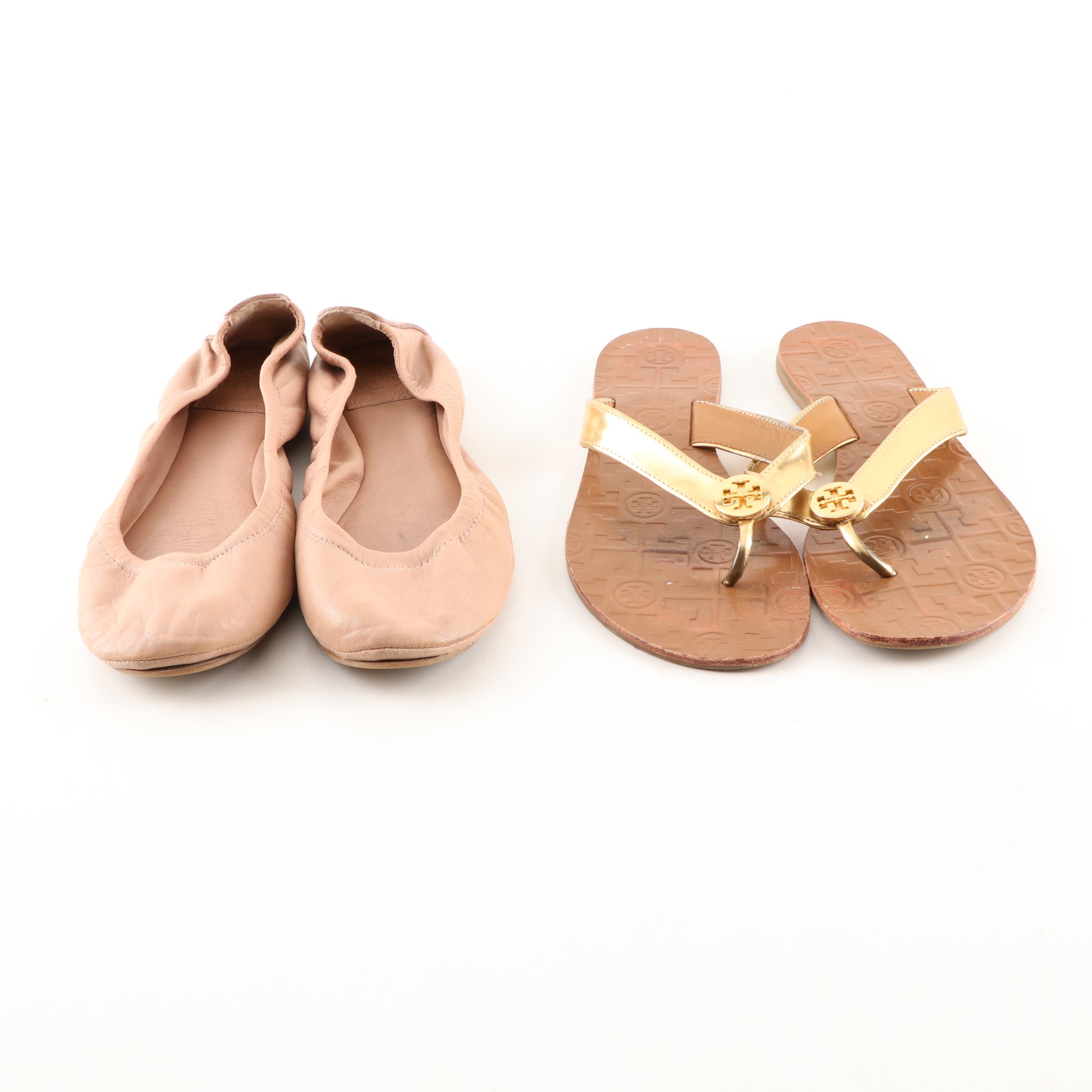 Tory Burch Flats and Flip Flops