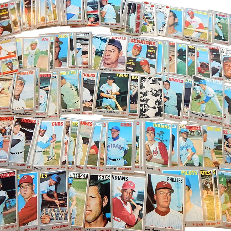 1970 Topps Baseball Card Collection with Killebrew, Rose, Brock and More