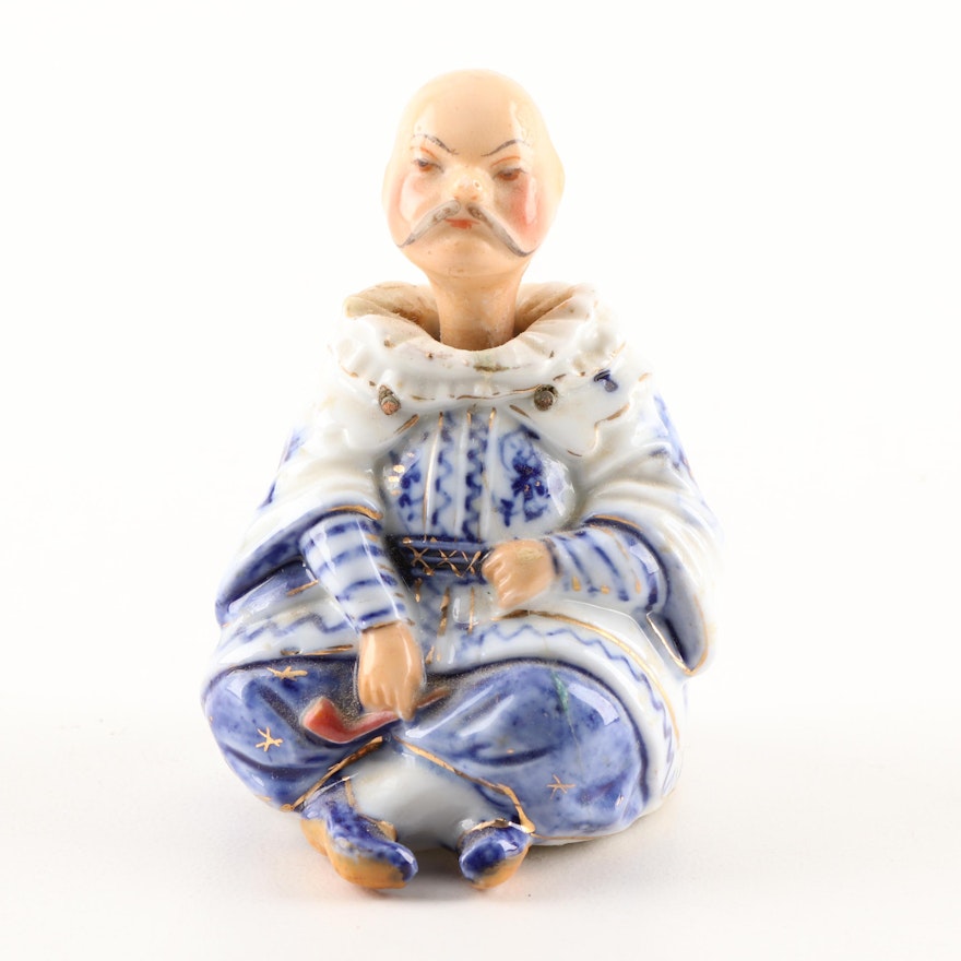 Chinese Inspired Porcelain Nodder Figurine