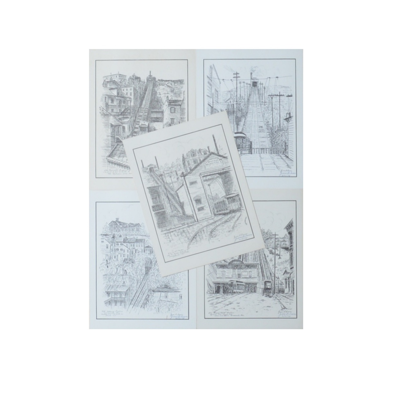 June Isaac Limited Edition Offset Lithographs of Cincinnati, OH