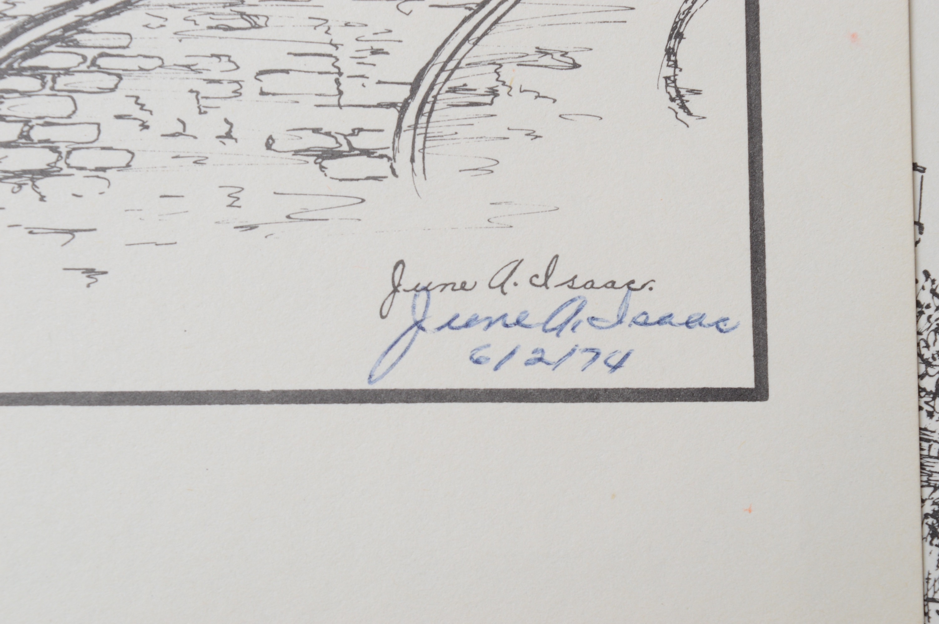 June Isaac Limited Edition Offset Lithographs of Cincinnati, OH