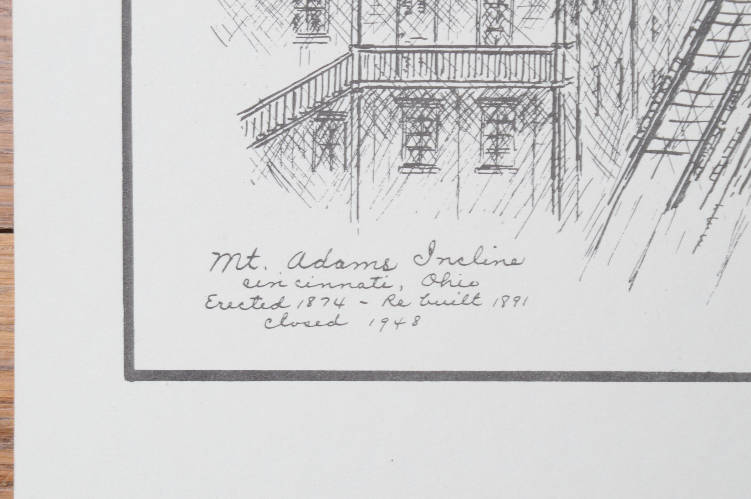 June Isaac Limited Edition Offset Lithographs of Cincinnati, OH