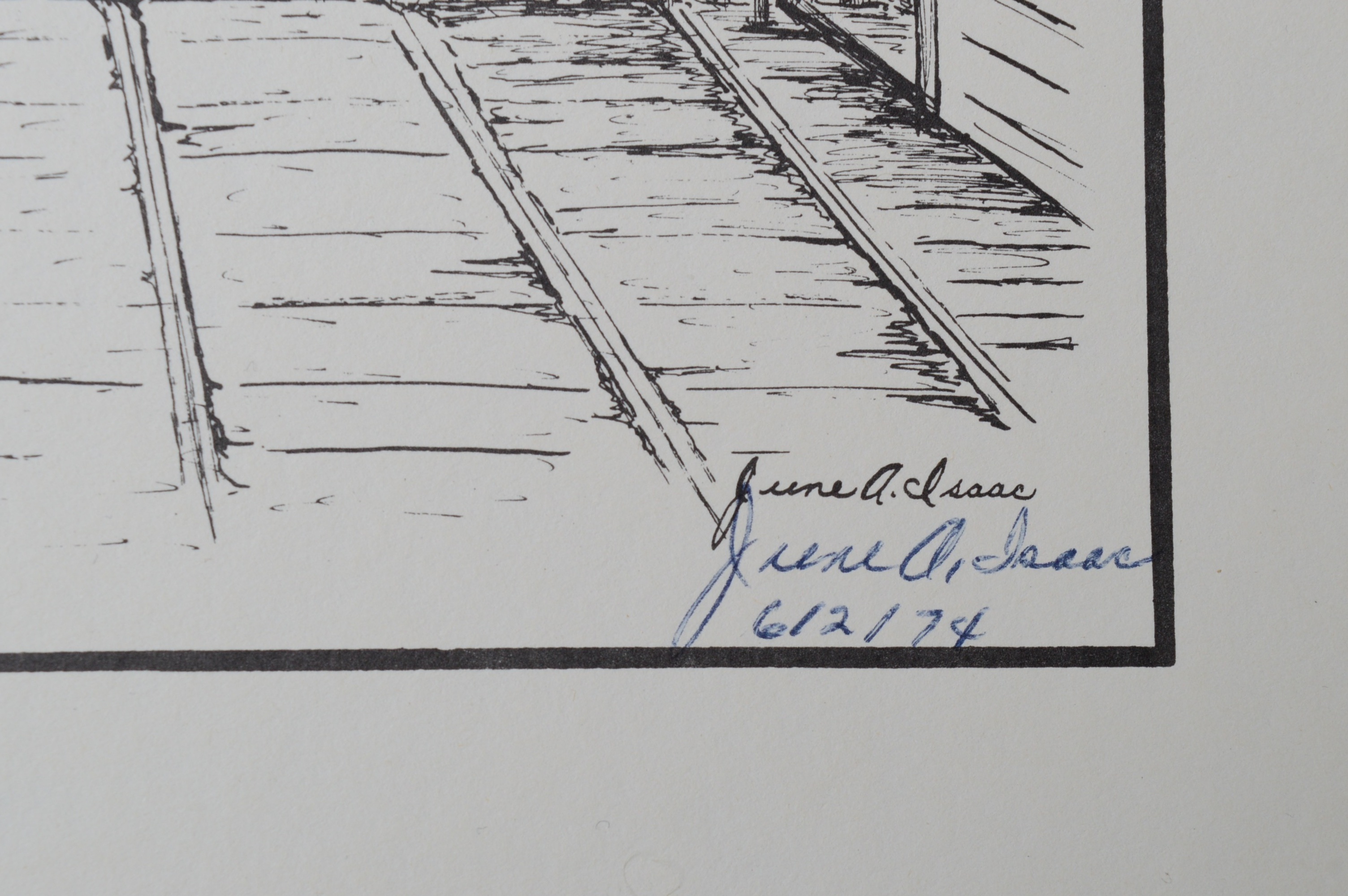 June Isaac Limited Edition Offset Lithographs of Cincinnati, OH