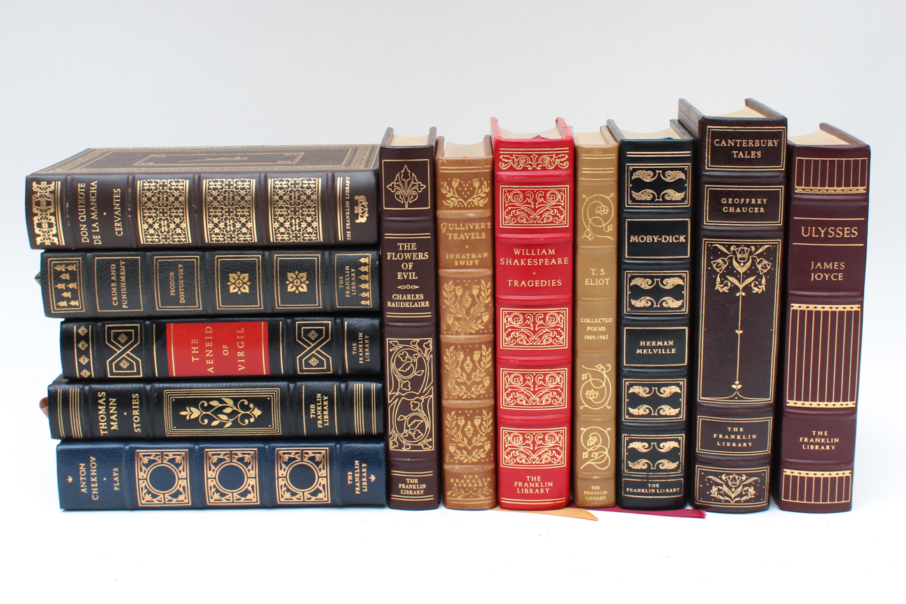 Franklin Library Novels "The 100 Greatest Books of All Time"