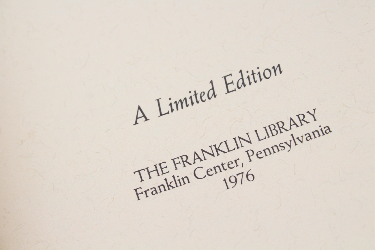 Franklin Library Novels "The 100 Greatest Books of All Time"