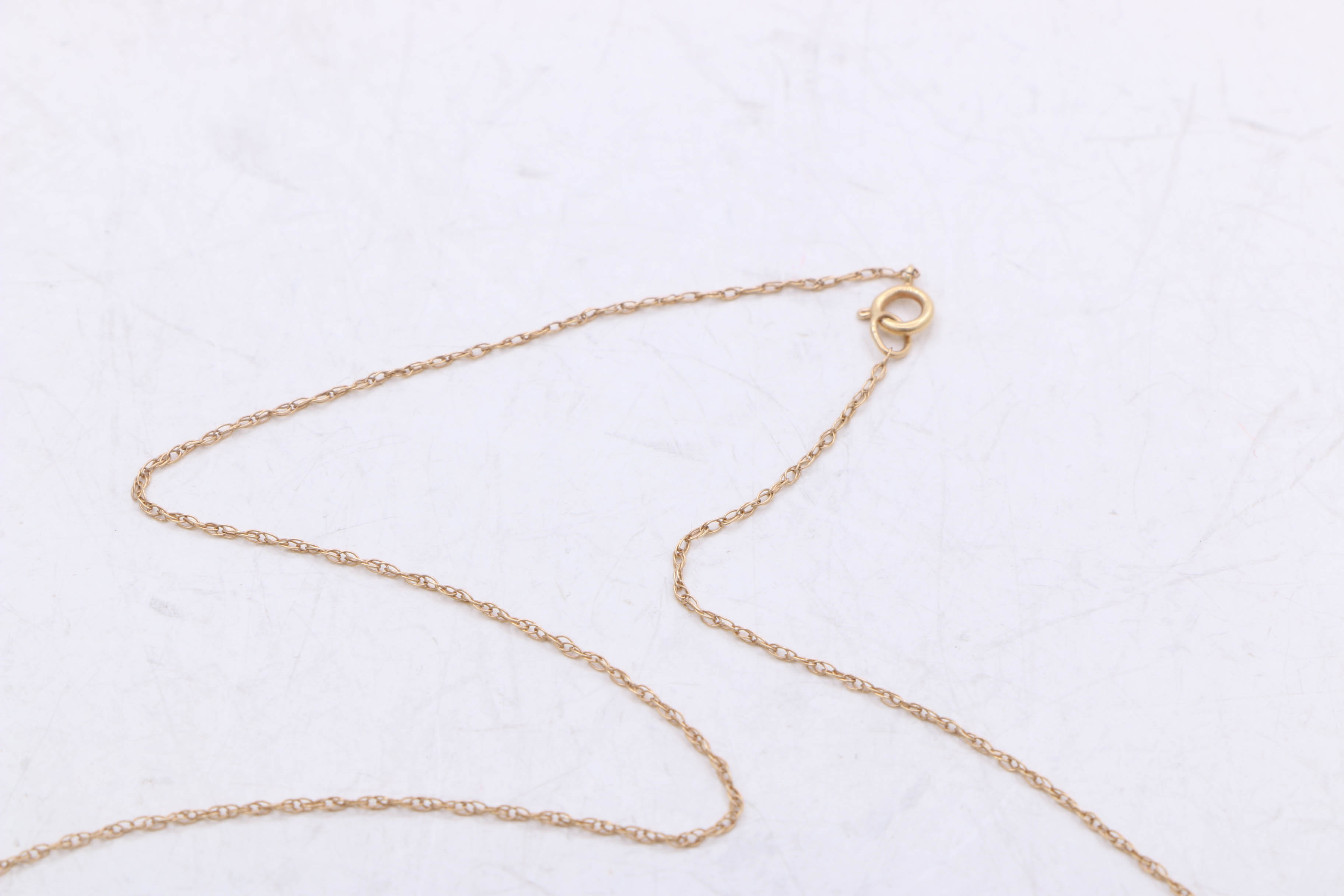 14K Yellow Gold Cultured Pearl Cross Necklace