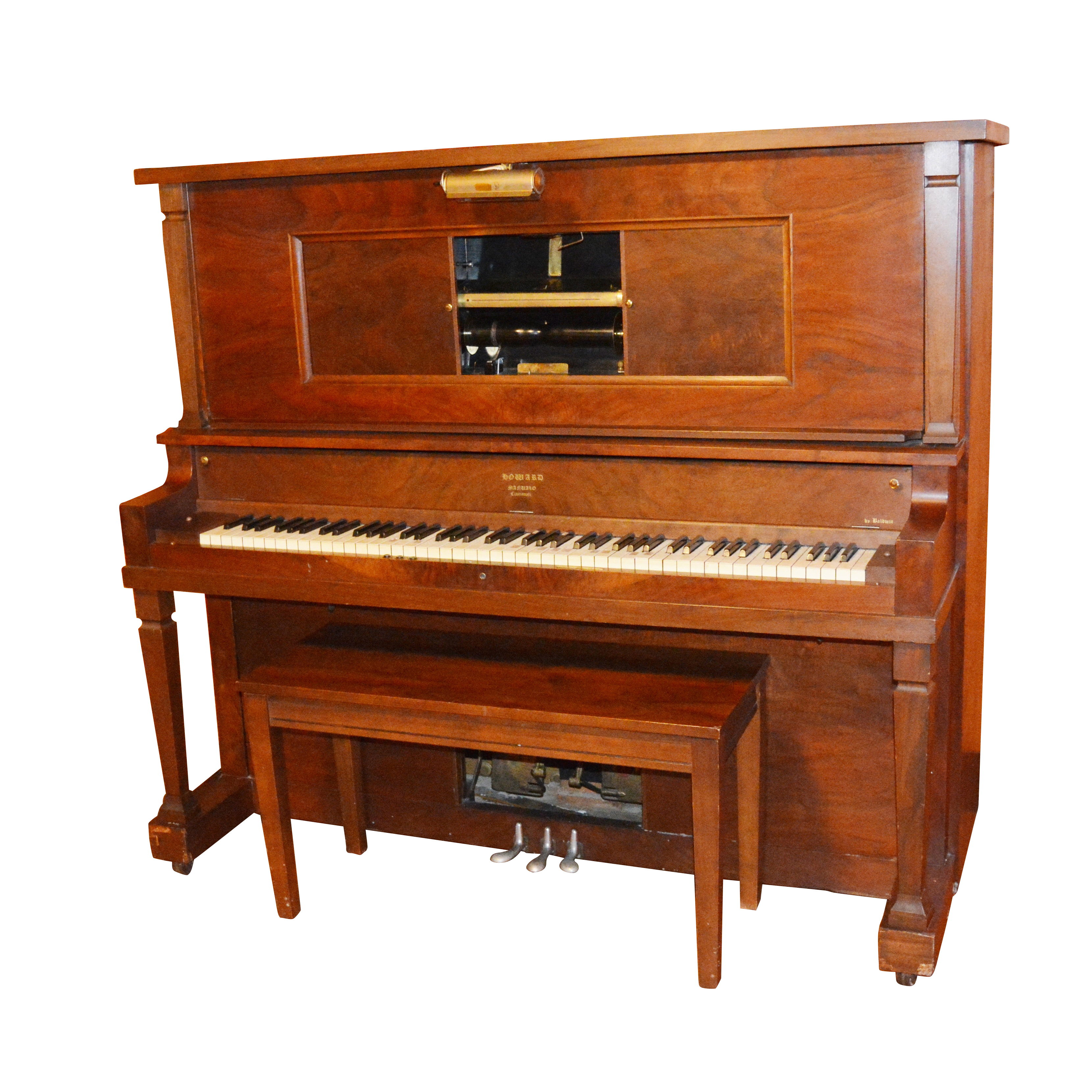Howard Manualo Player Piano by Baldwin and Bench, Circa 1920s