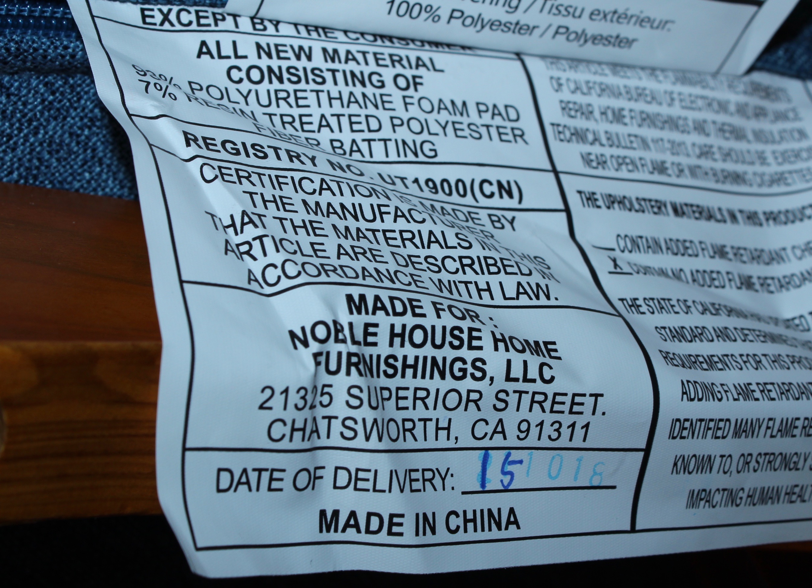 Linyi Tiancai Timber Co.,Ltd. Armchair and Ottoman, Contemporary