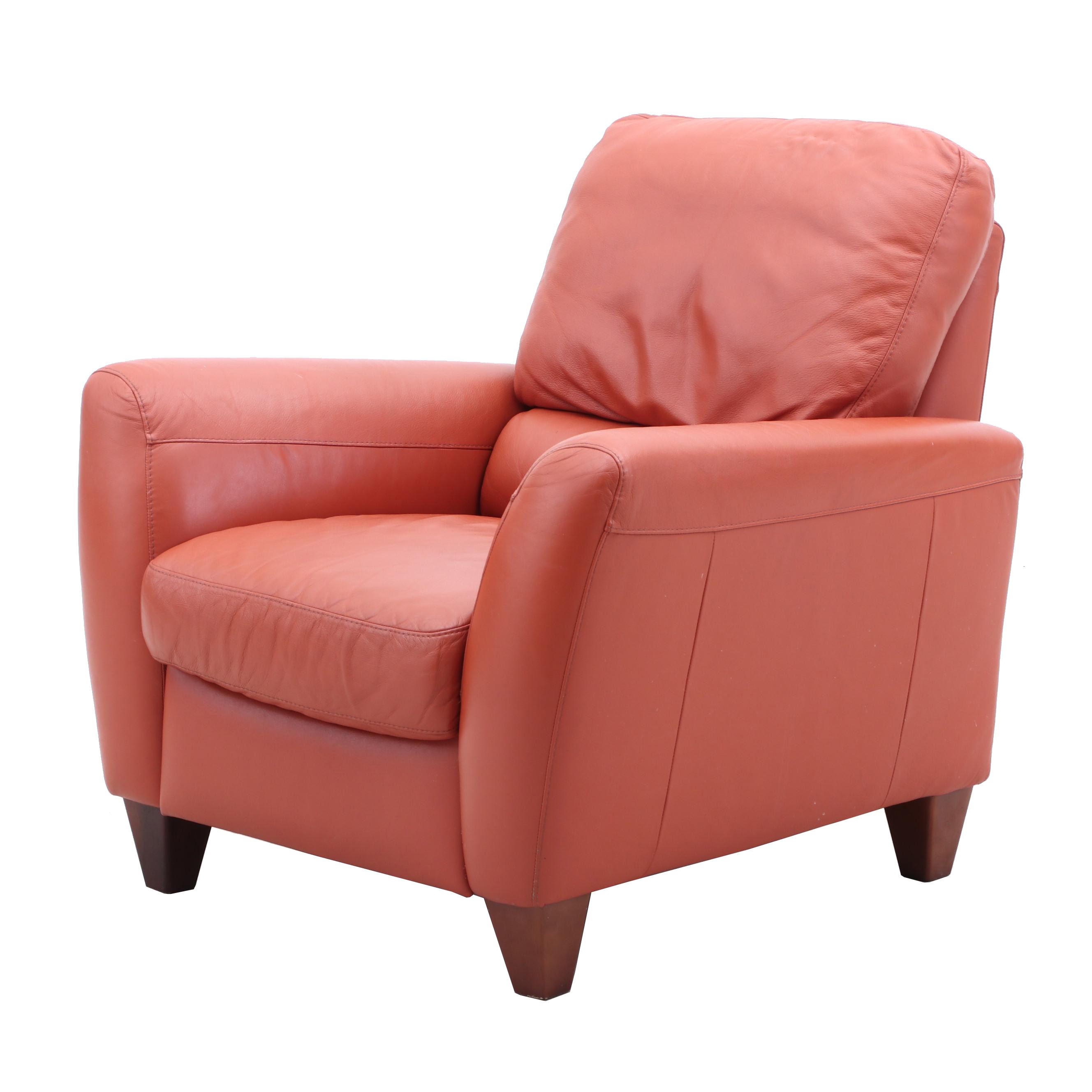 Modernist Leather Recliner by Italsofa Bahia