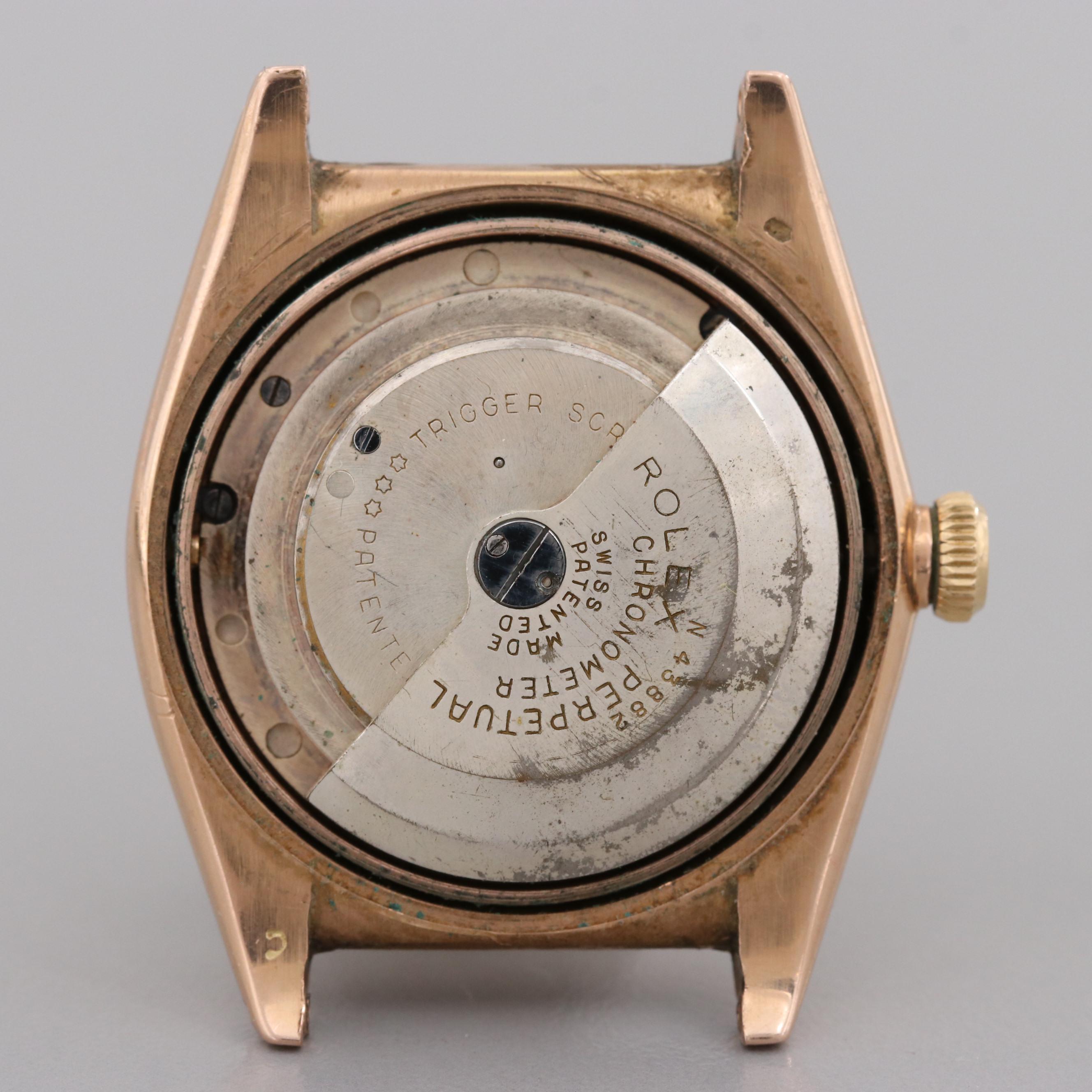 Rolex 14K Rose Gold Bubble Back Watch, 1946