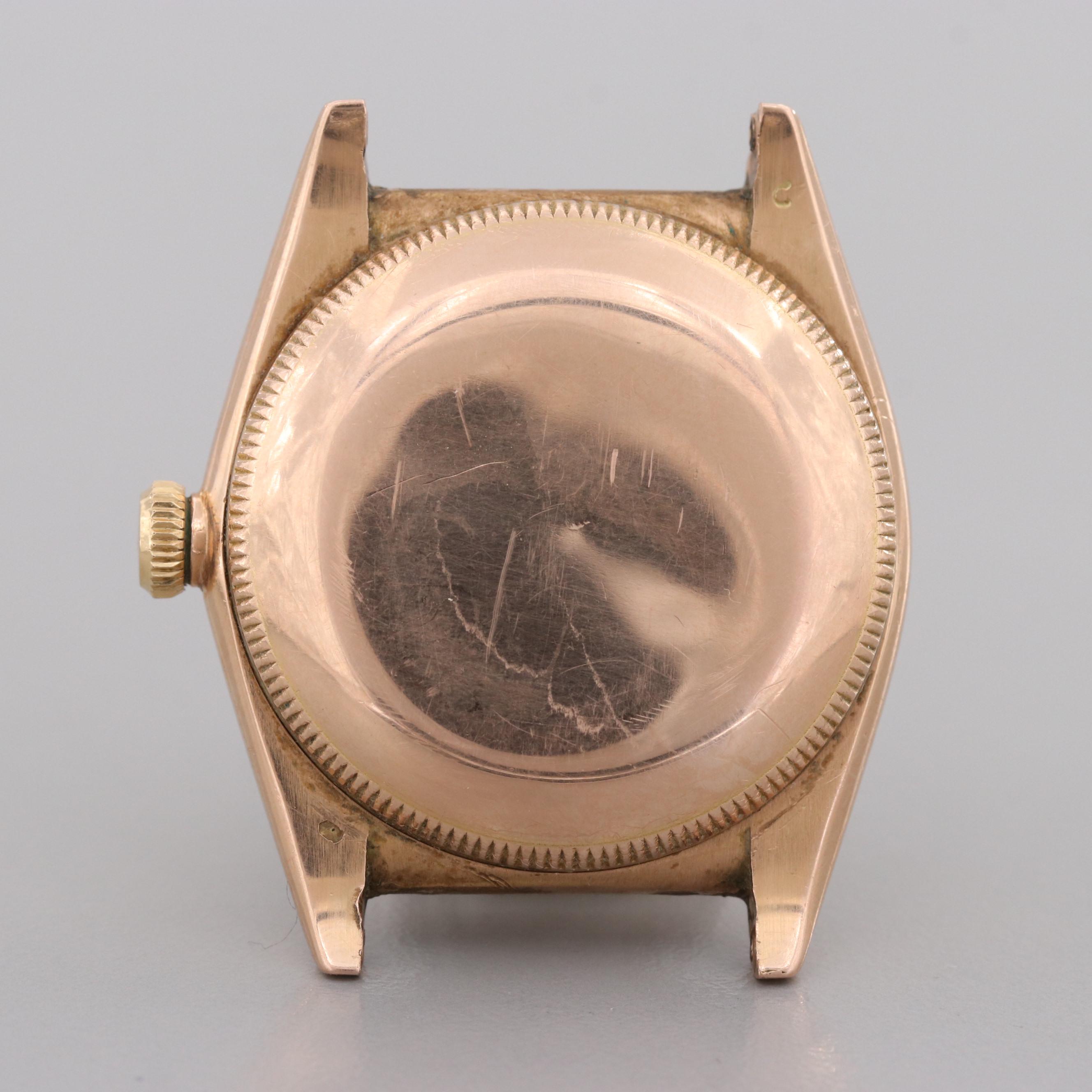 Rolex 14K Rose Gold Bubble Back Watch, 1946