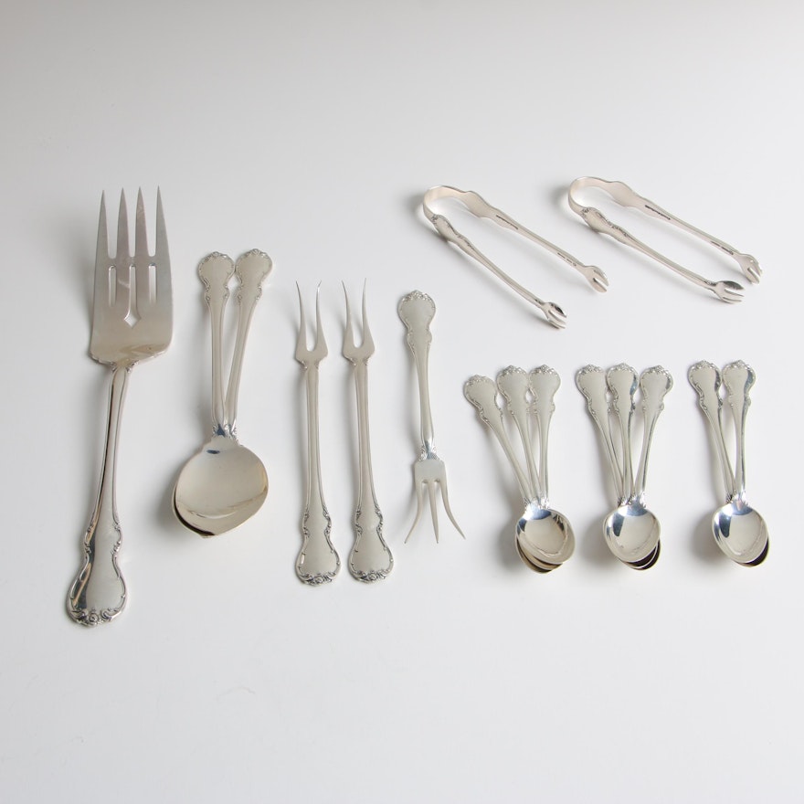 Towle Sterling Silver "French Provincial" Flatware, Mid/Late 20th Century