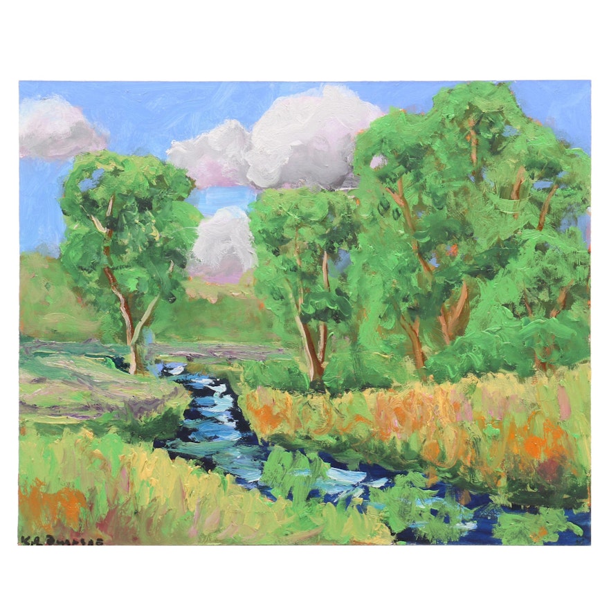 Kenneth Burnside Landscape Oil Painting