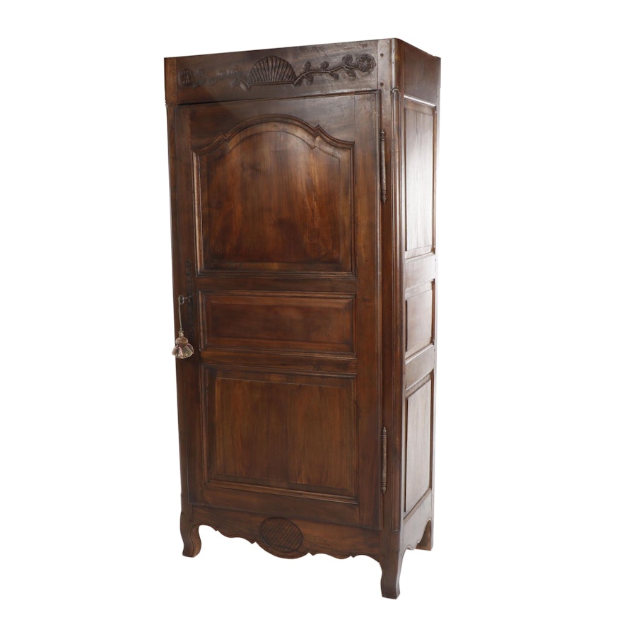 French Louis XV Style Fruitwood Cabinet with Pegged Construction, Contemporary