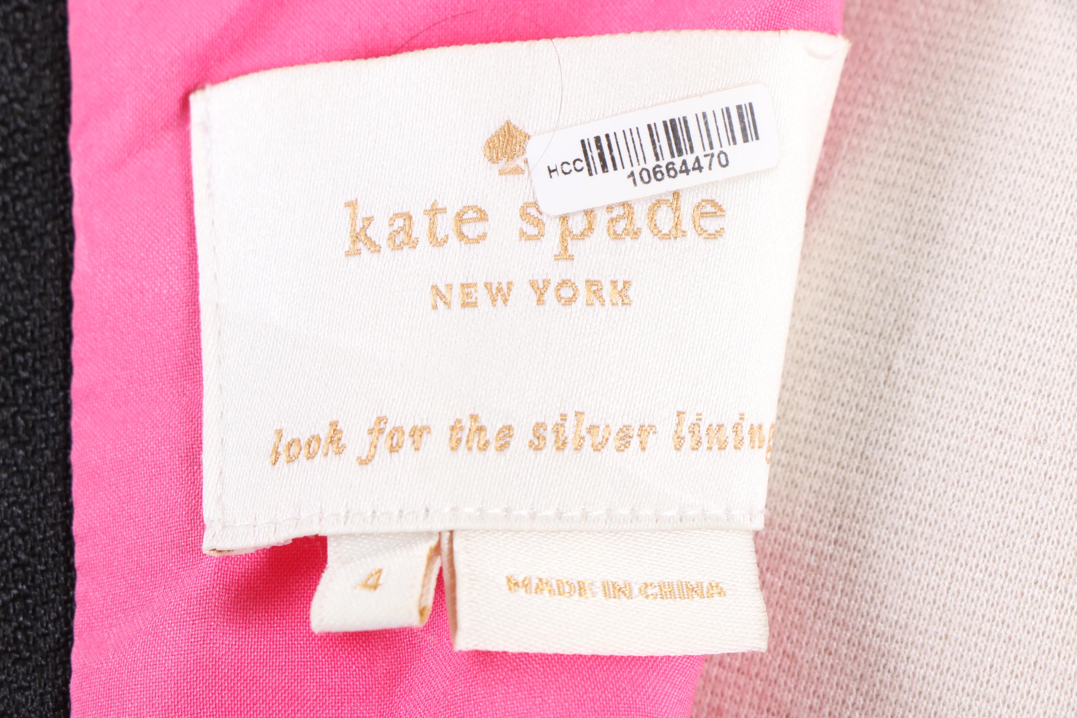 Kate Spade Pink Carol Dress and Hot Pink Harmony Metro Perforated Tote Bag