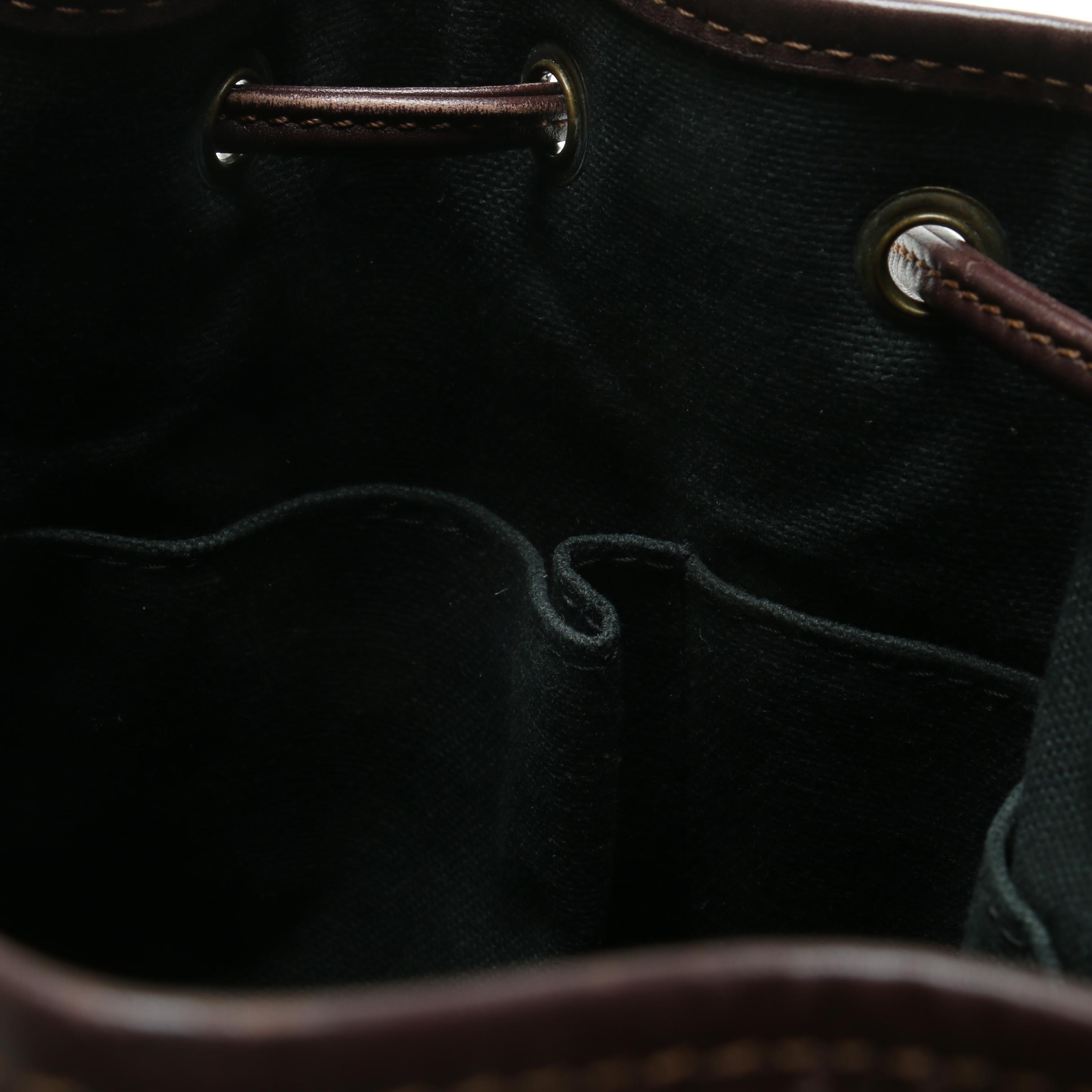 Burberry "Haymarket Check" Coated Canvas and Leather Bucket Bag