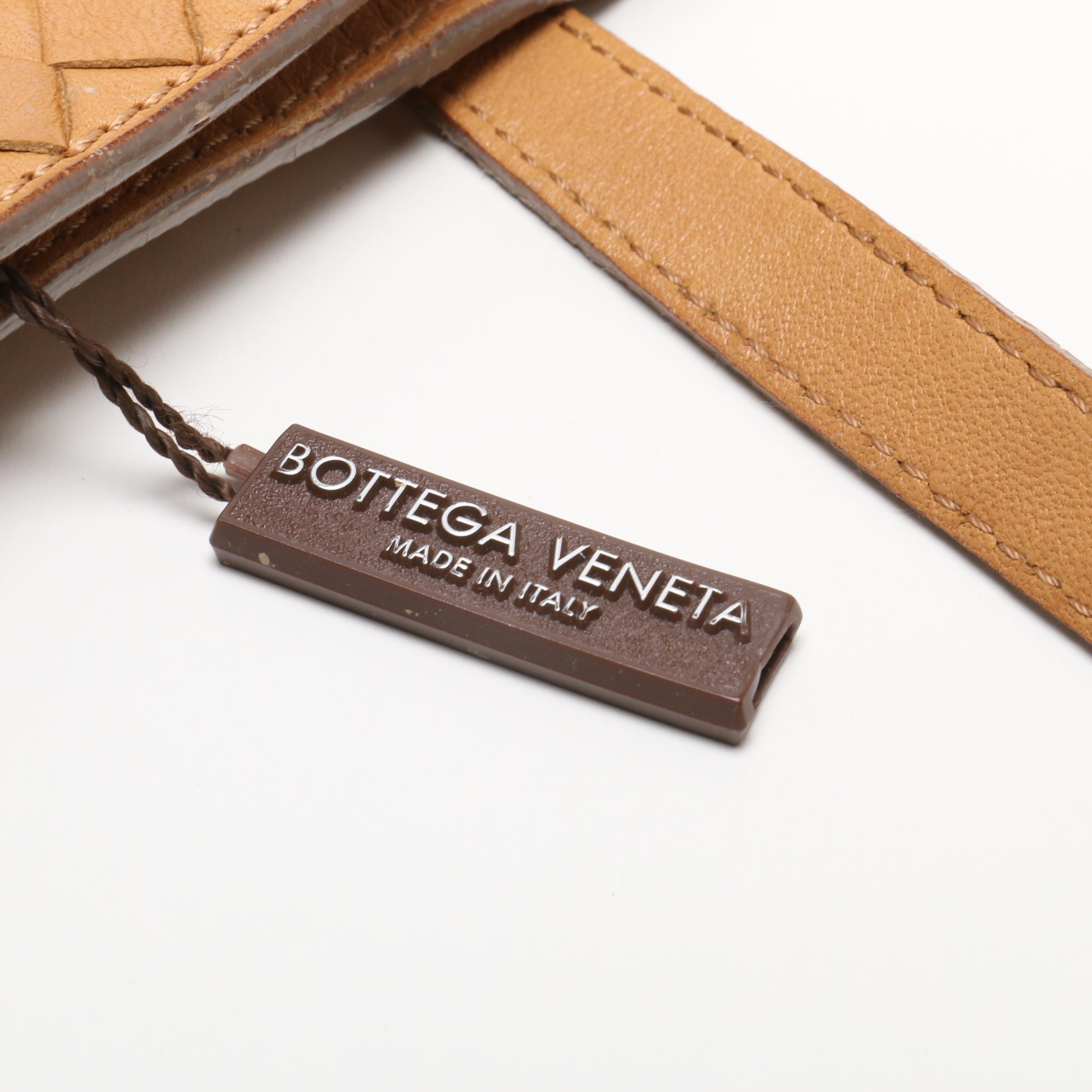 Bottega Veneta Tan Intrecciato Napa Leather Shoulder Bag