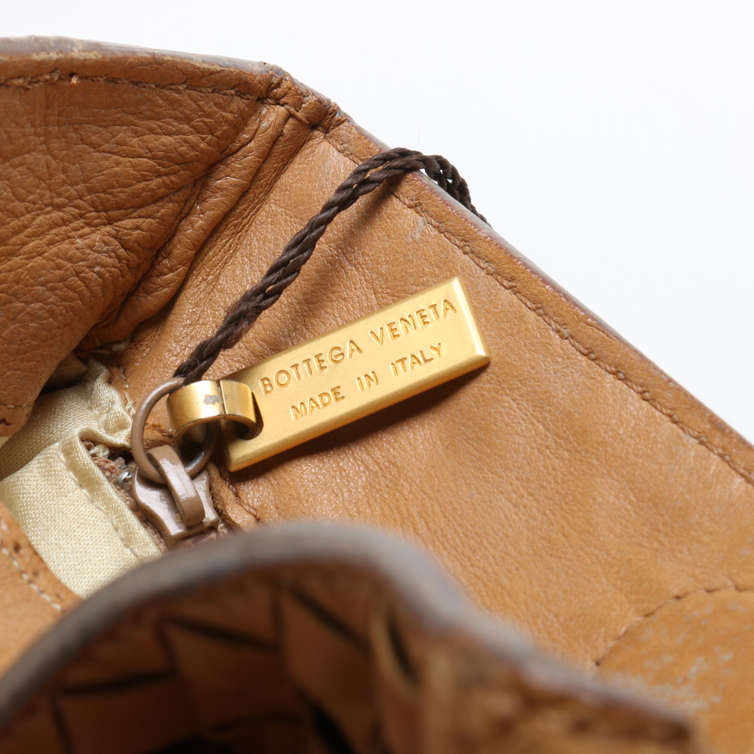 Bottega Veneta Tan Intrecciato Napa Leather Shoulder Bag