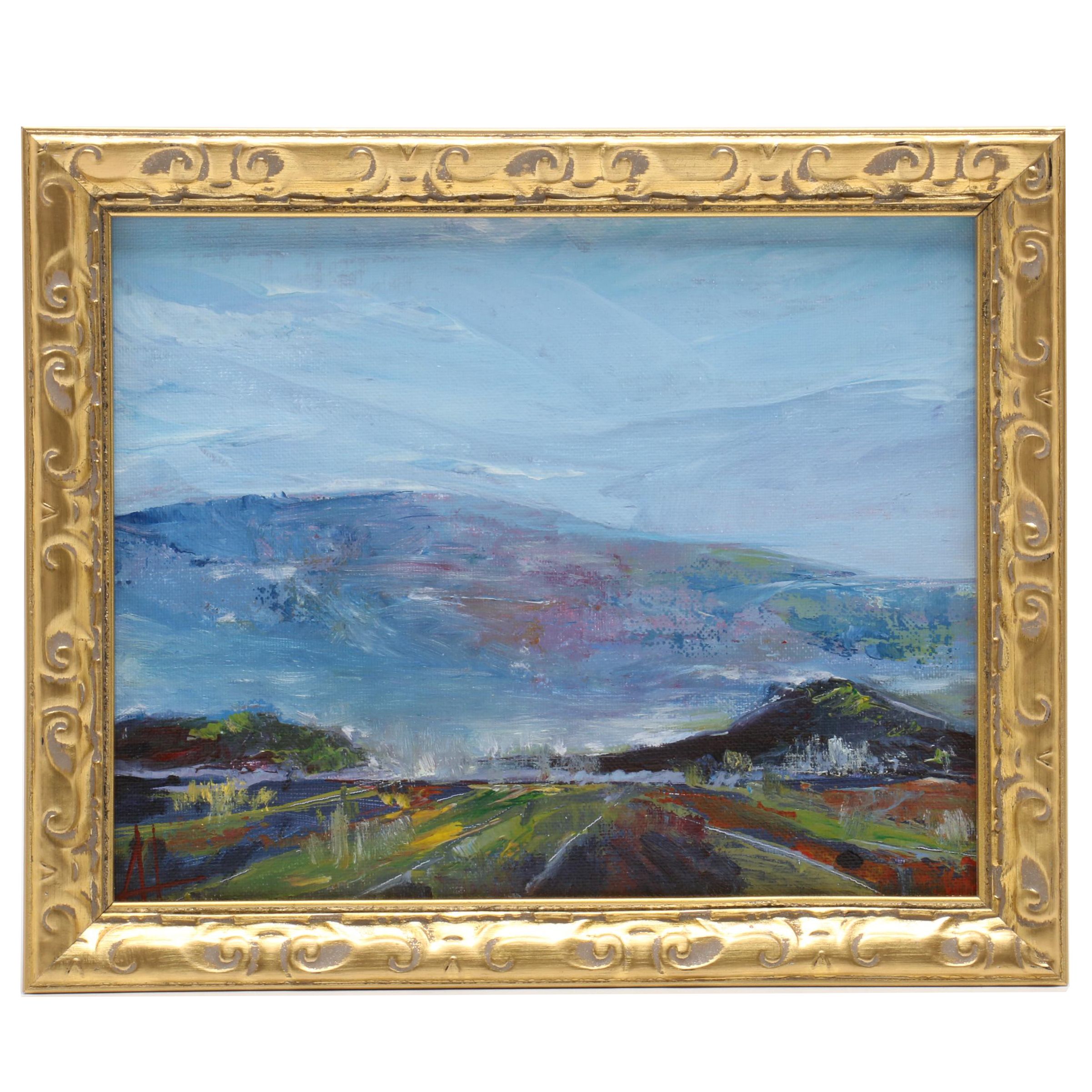 Anne Thouthip Oil Painting "Misty Hills"