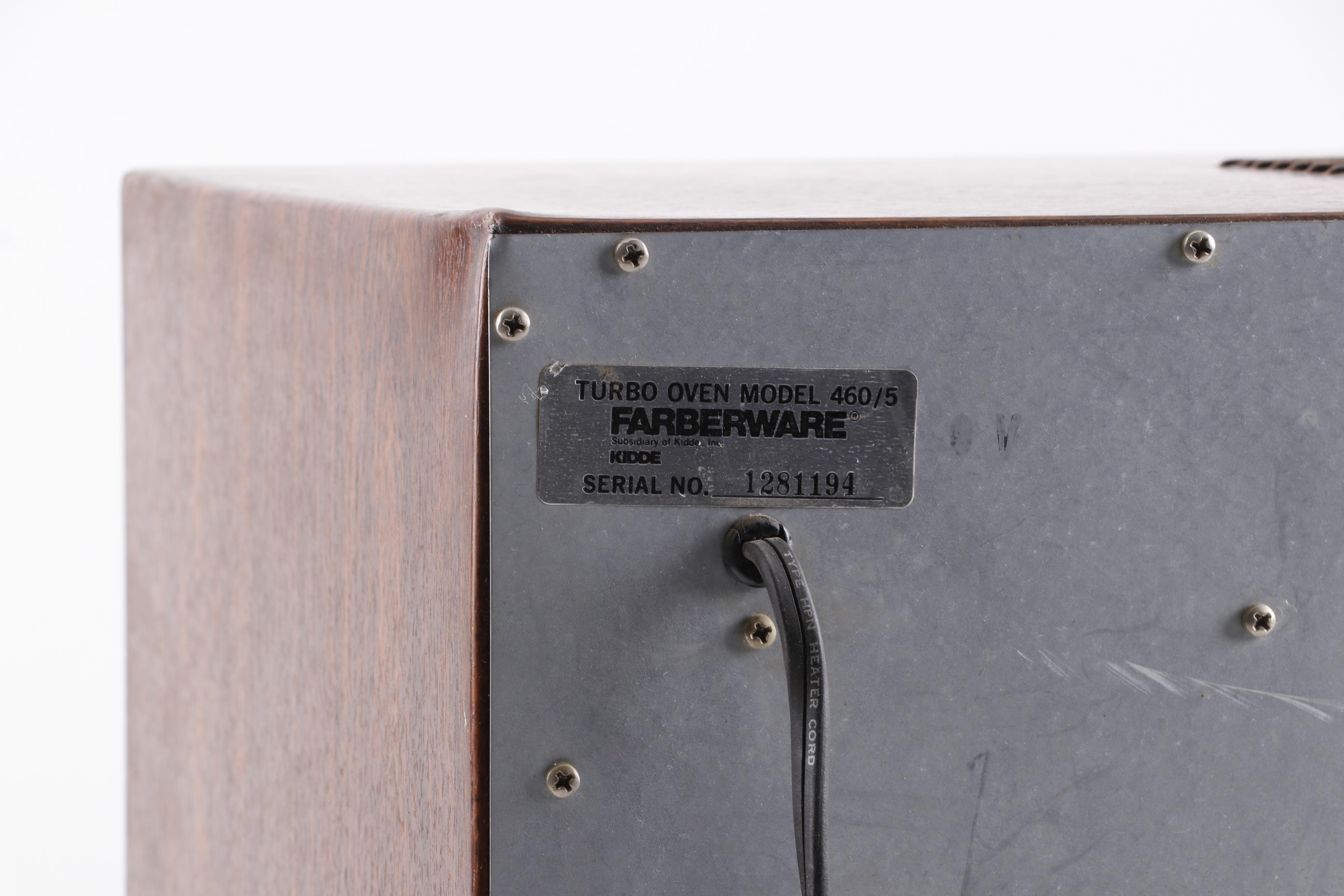 Farberware Convection Turbo-Oven No. 460/5