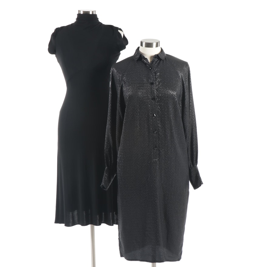 Women's Geoffrey Beene and Ralph Lauren Black Dresses
