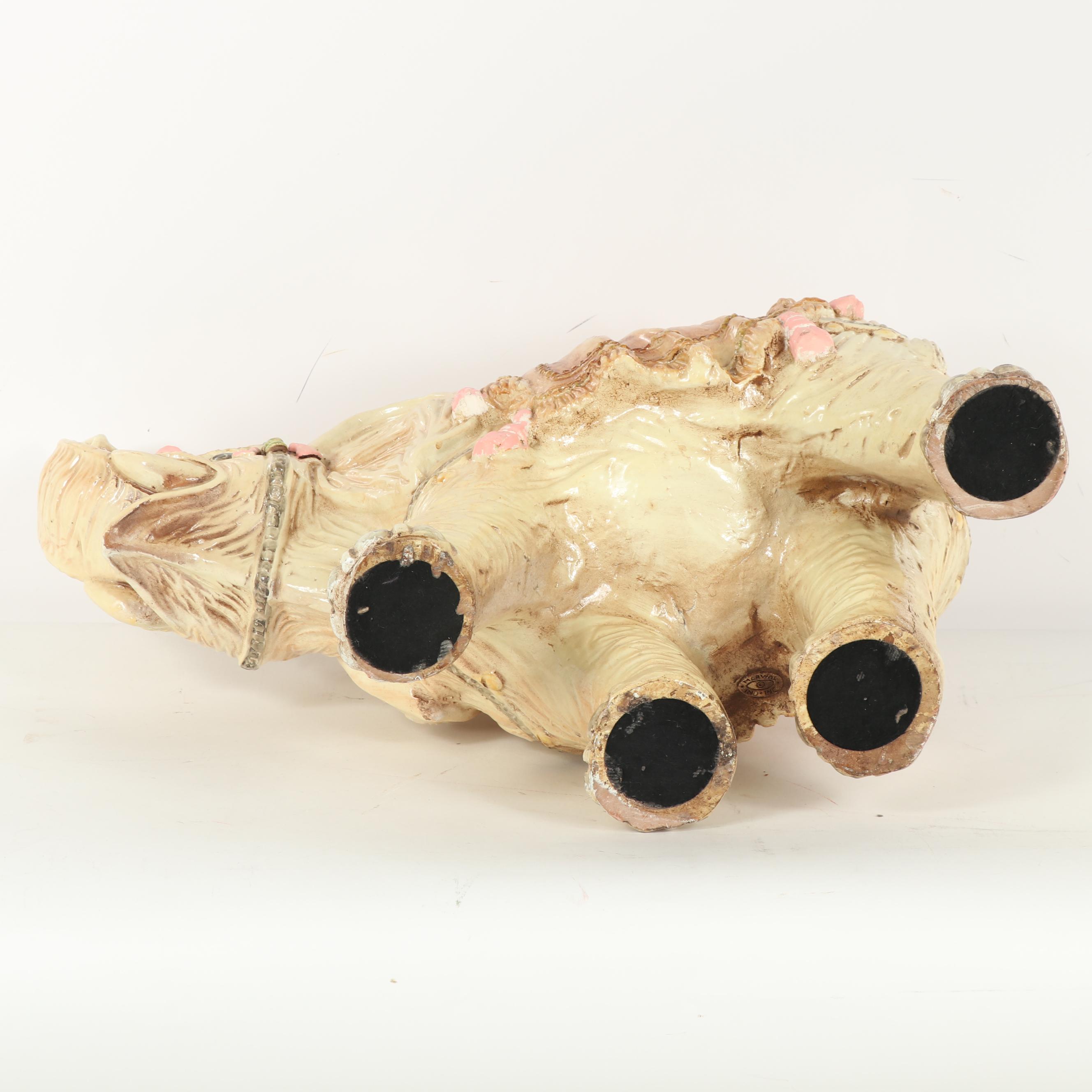 Marwal Elephant Chalkware Statue