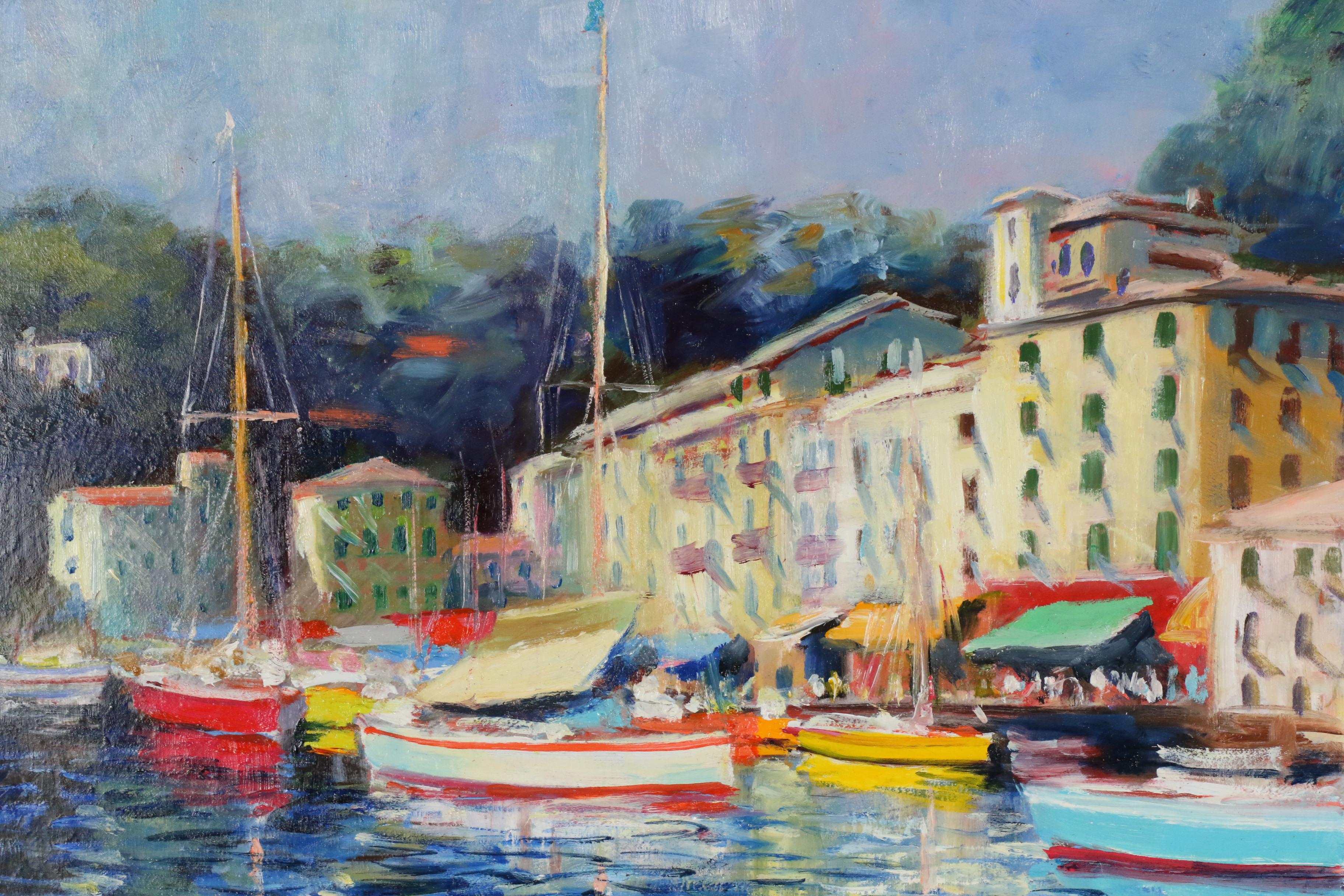Nino Pippa Oil Painting "Portofino - Mid-Summer"