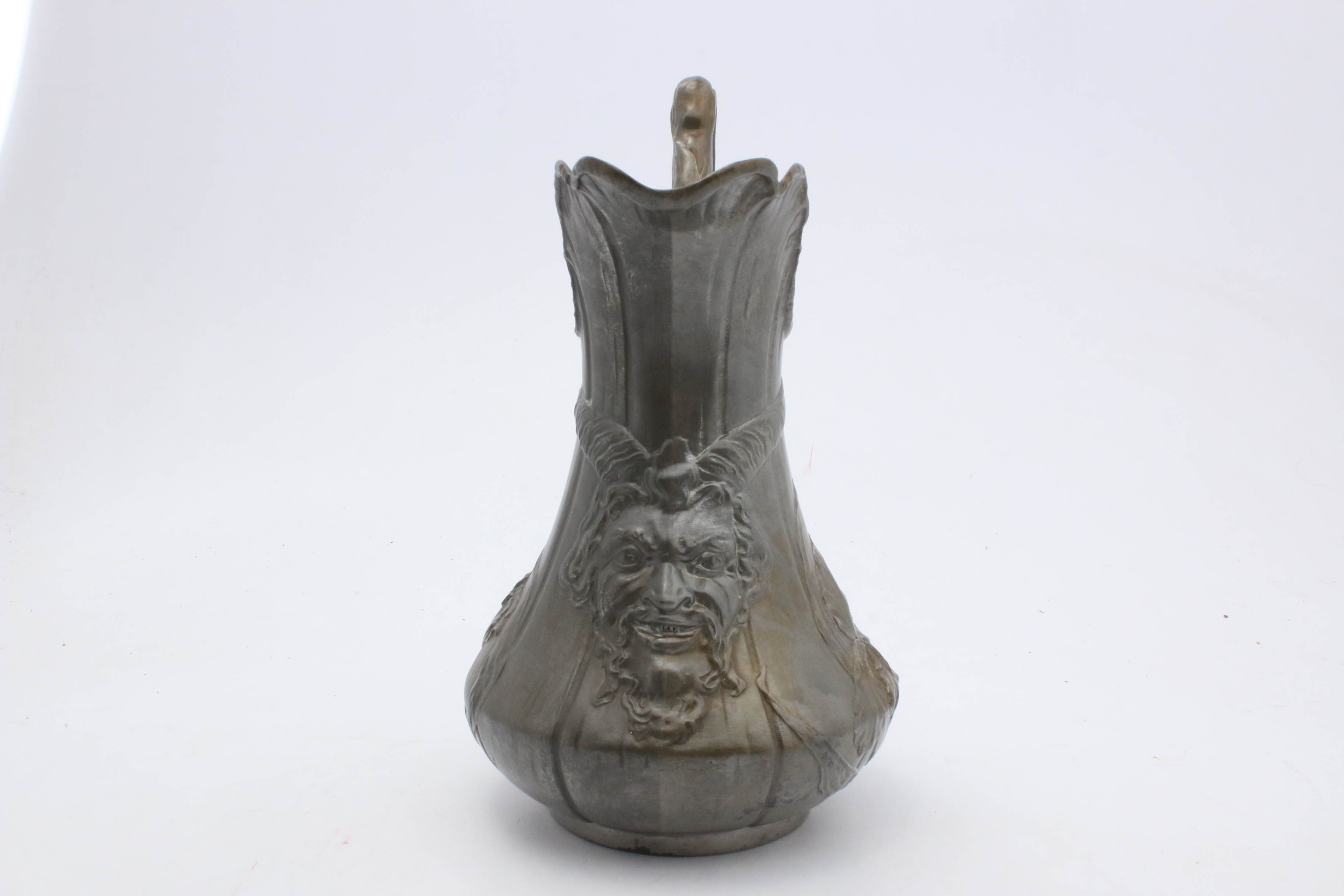 Antique Kayserzinn Art Nouveau Pewter Pitcher