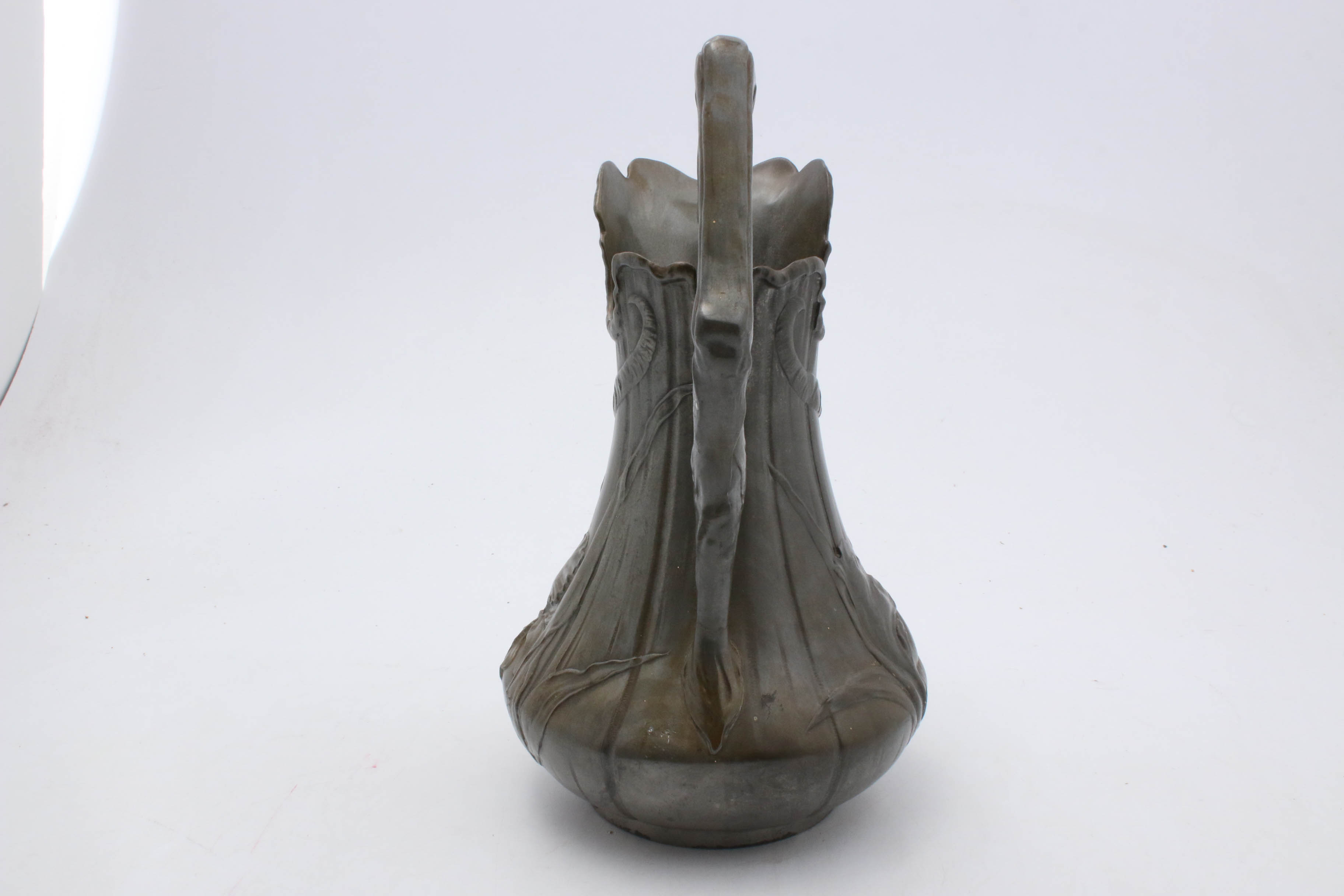 Antique Kayserzinn Art Nouveau Pewter Pitcher