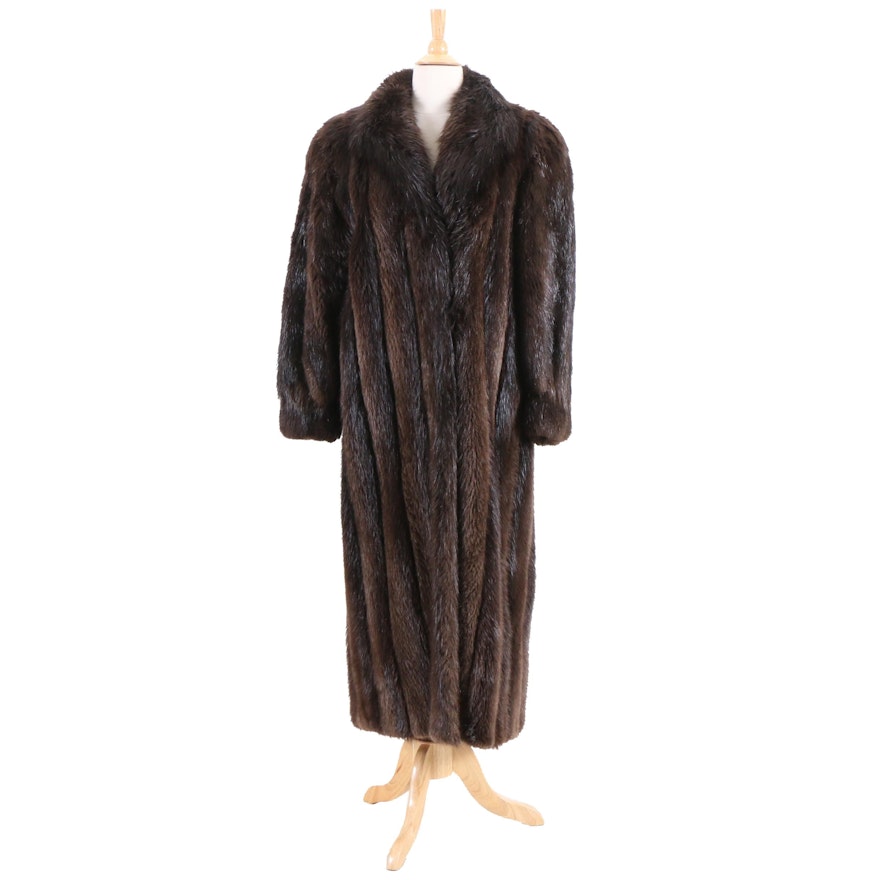 Basile Beaver Fur Coat, Vintage