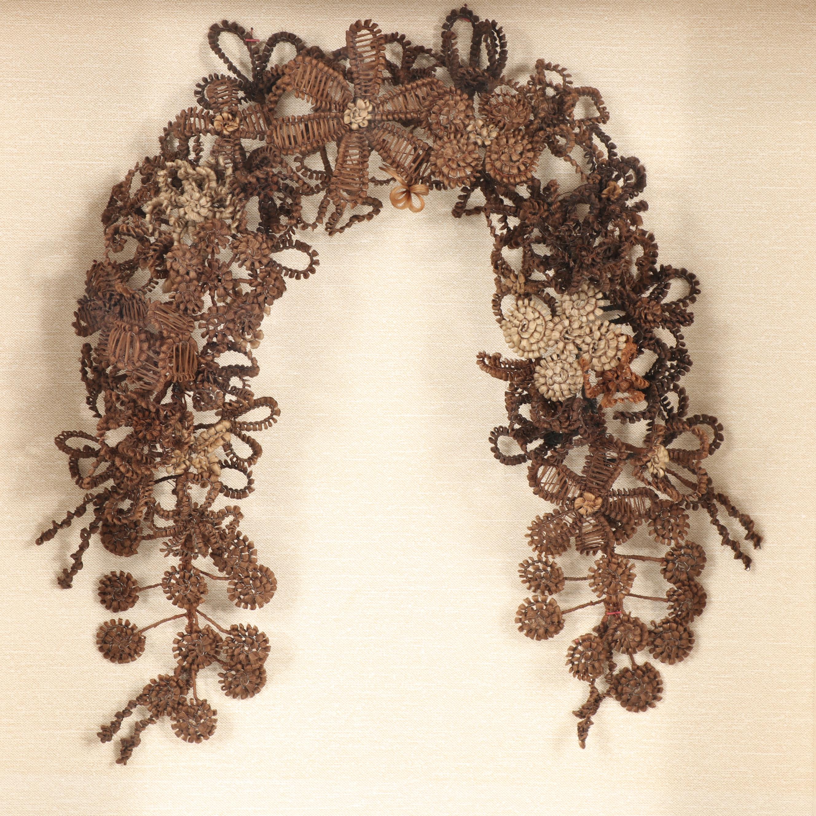 Victorian Mourning Hair Wreath