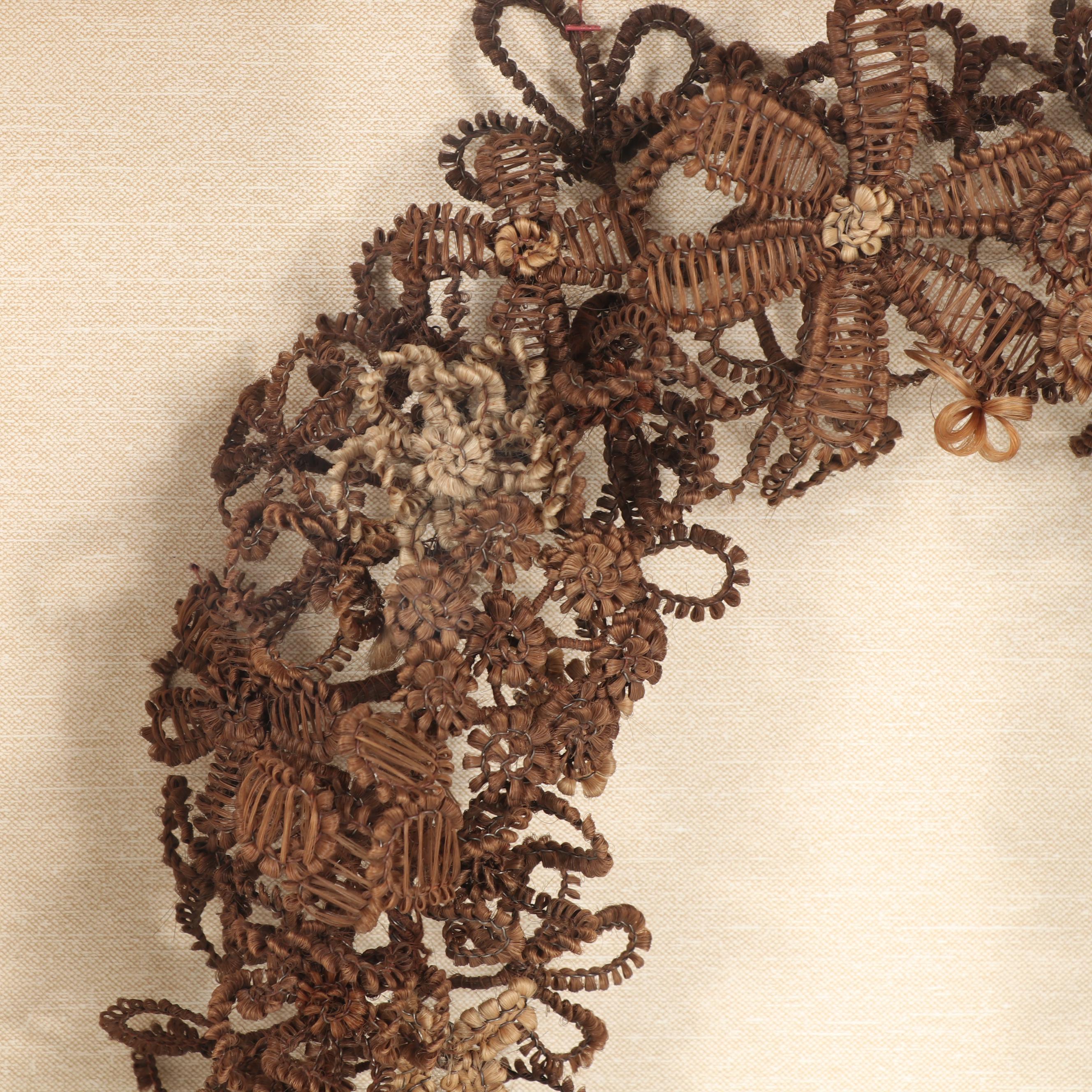 Victorian Mourning Hair Wreath