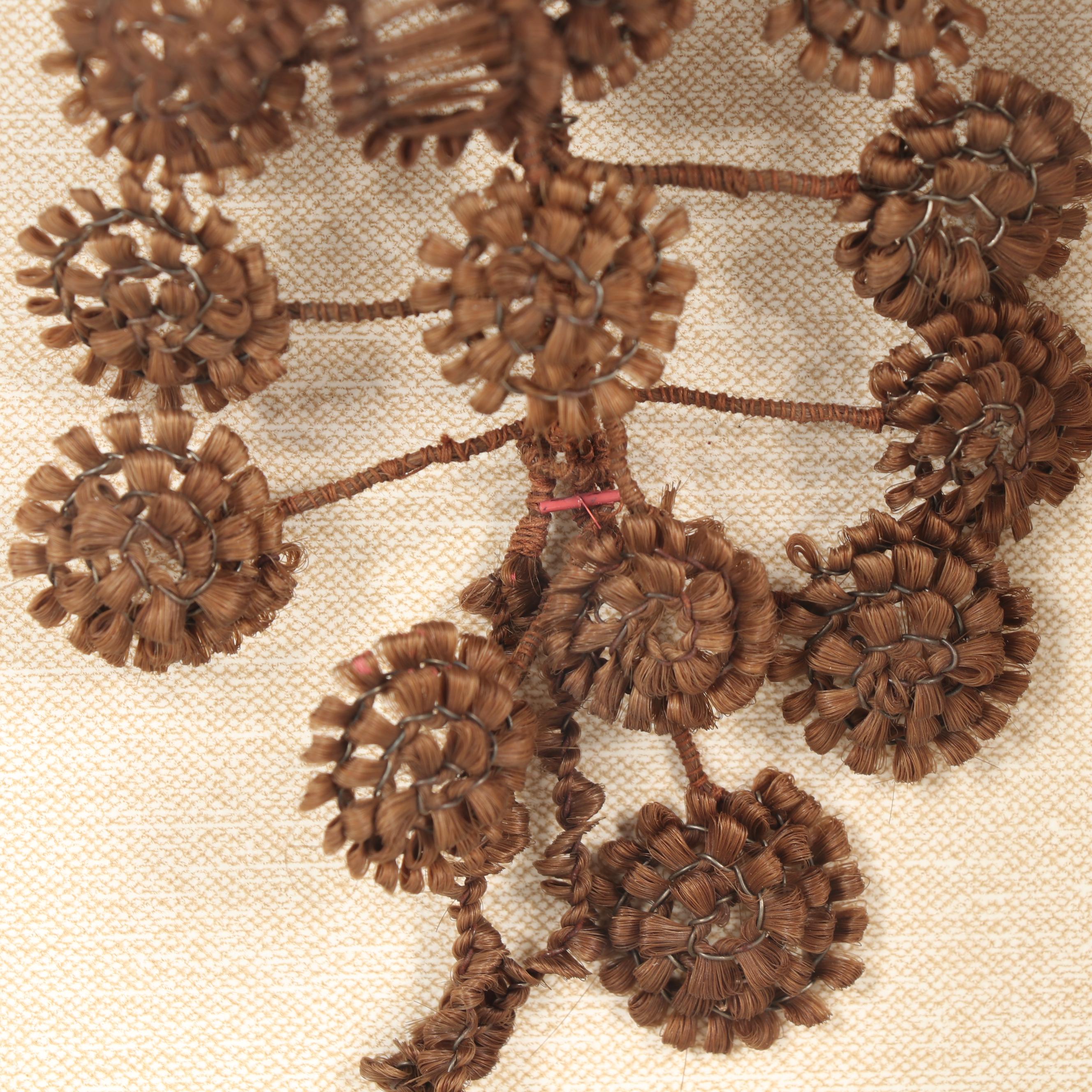 Victorian Mourning Hair Wreath