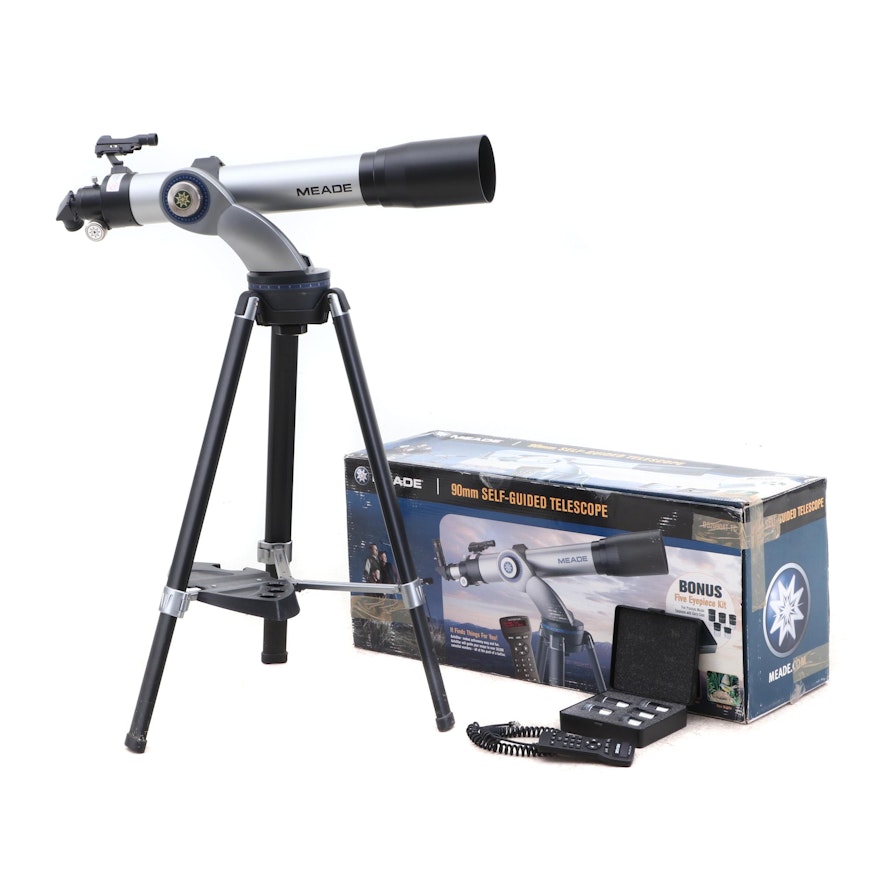 Meade 90mm Self-Guided Telescope with Stand, AutoStar and Bonus Eyepiece Kit