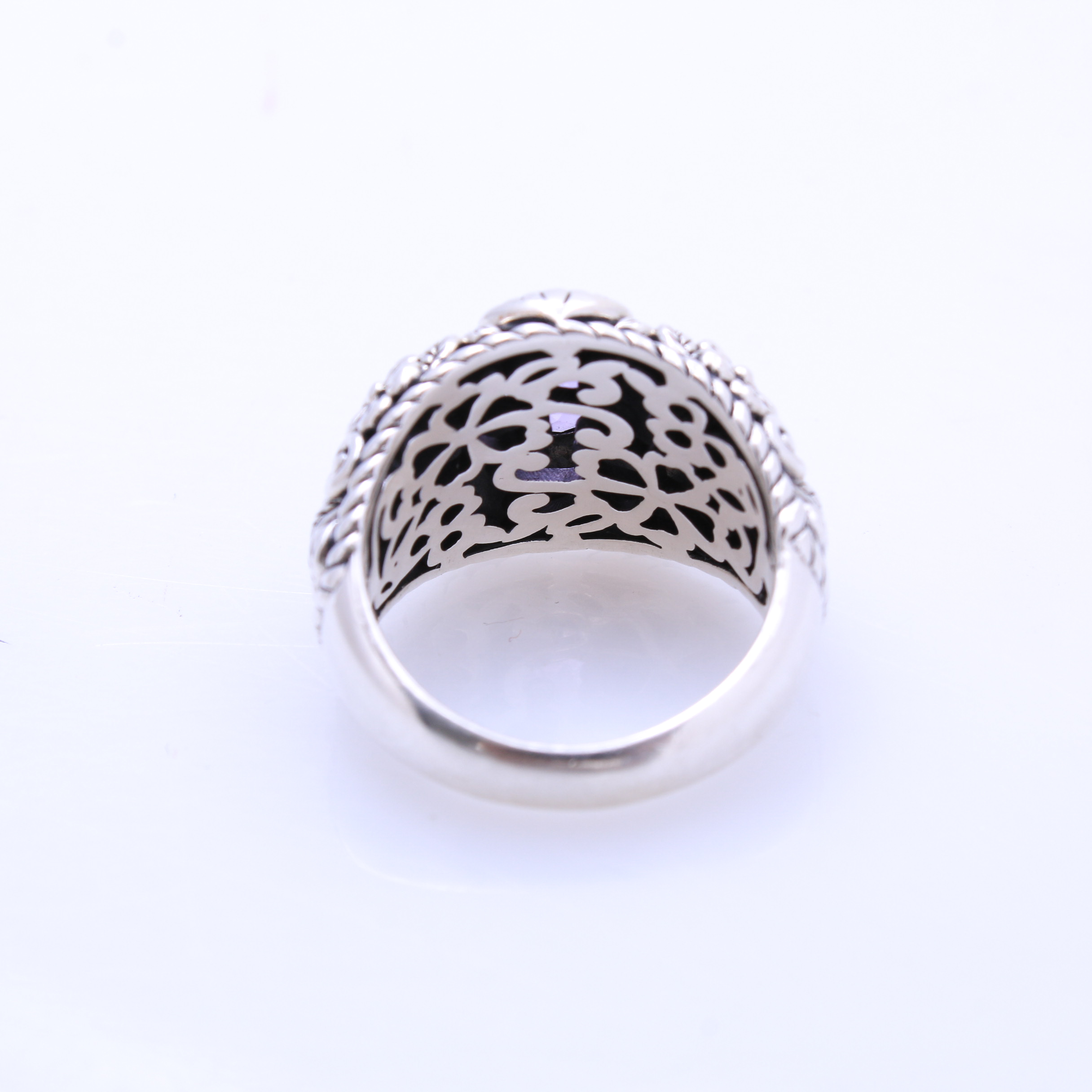 Jai Sterling Silver Amethyst Ring