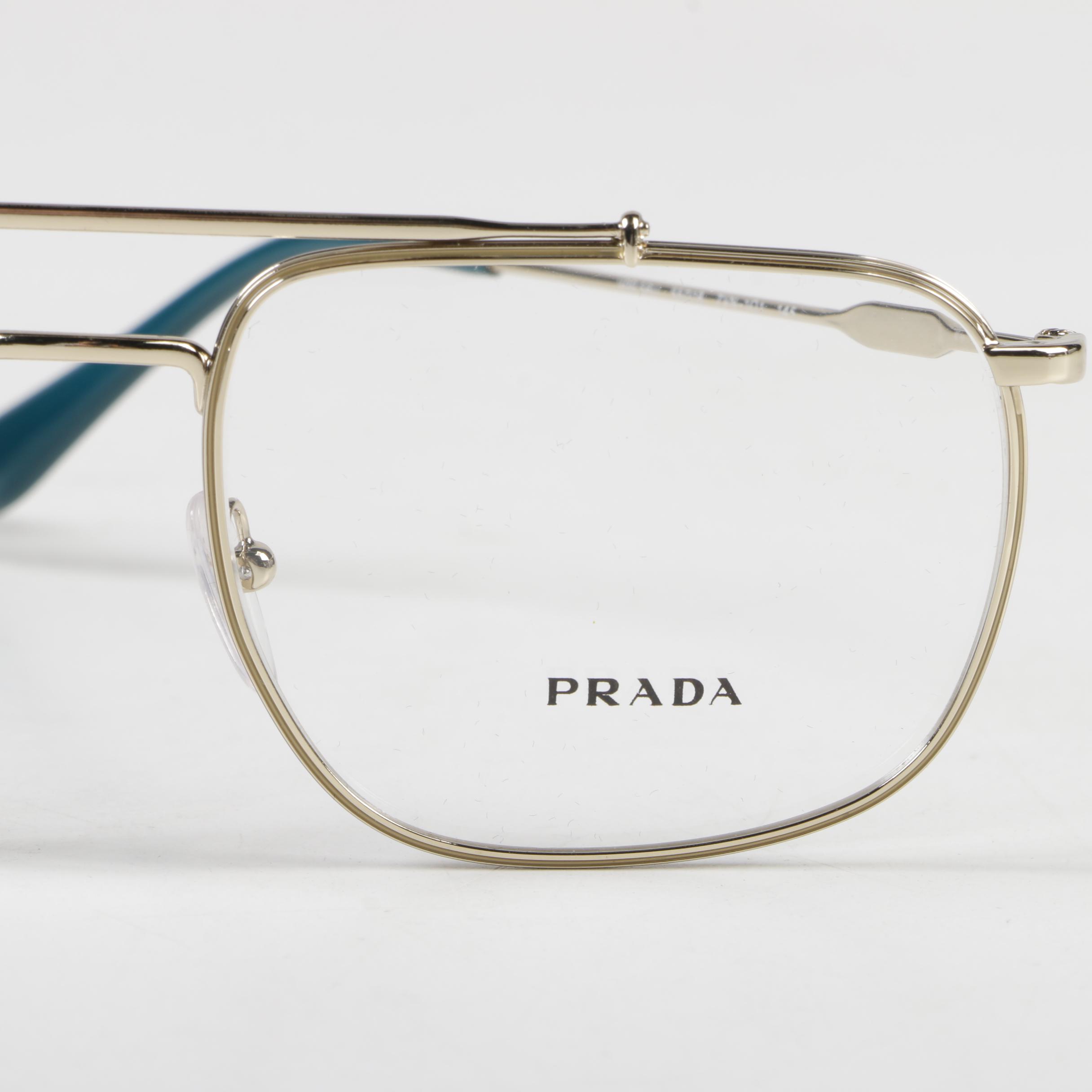 Prada VPR 56U Eyeglasses with Case, Made in Italy