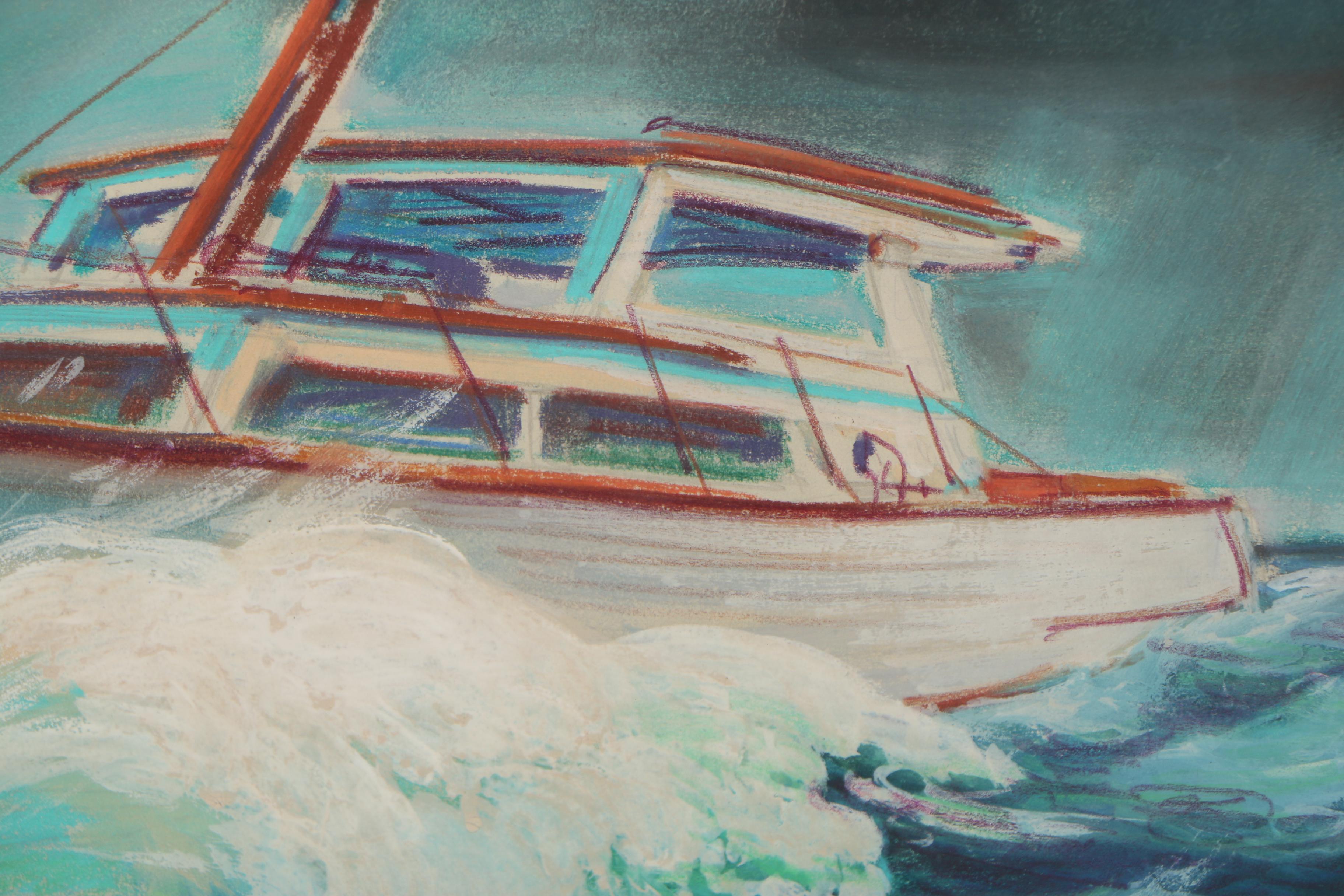 H.W. Arnold 1960 Pastel Drawing "#1- Comprehensive Sketch of "Quo Vadis""