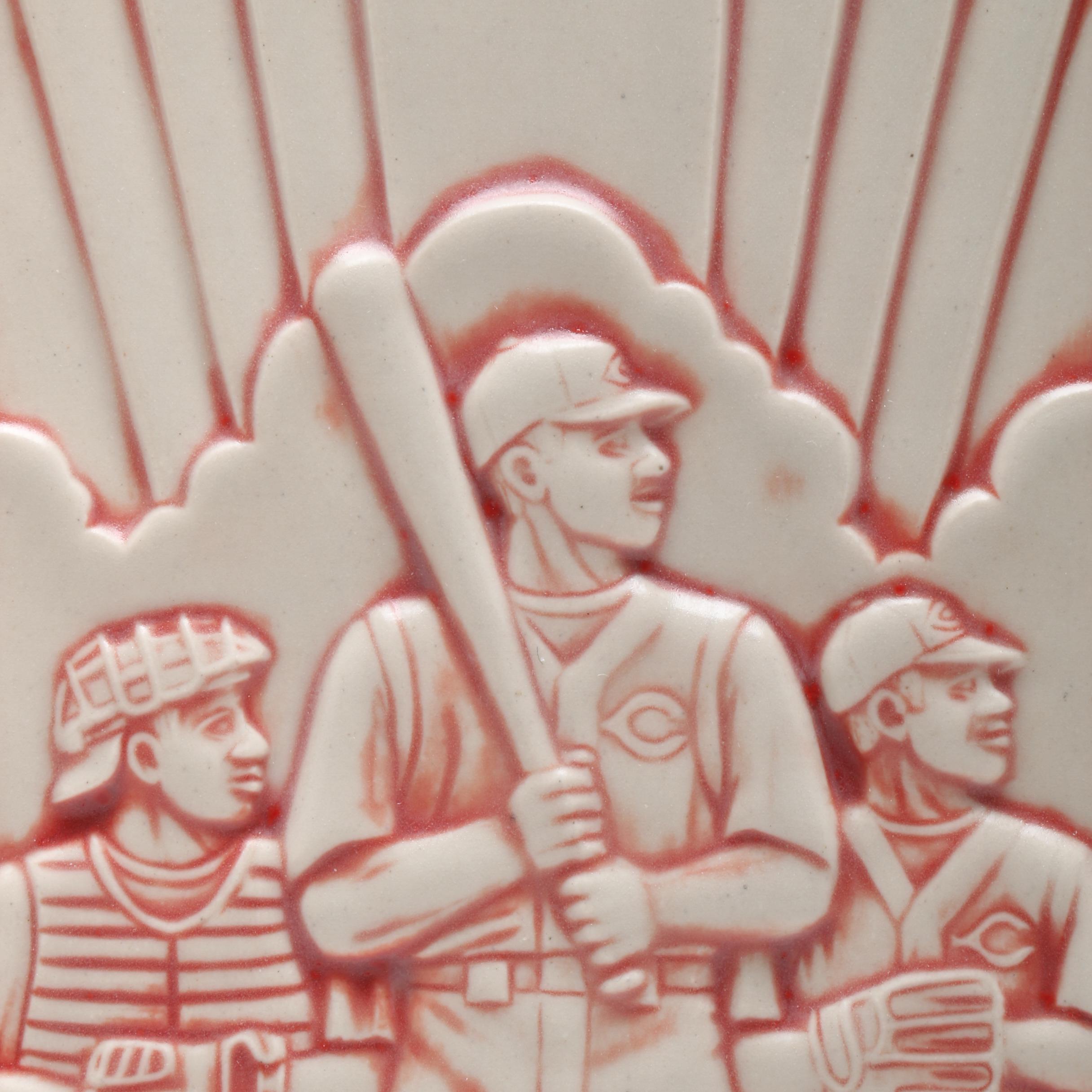 Rookwood Pottery "The Spirit of Baseball" Reds Limited Edition Plaque with Box