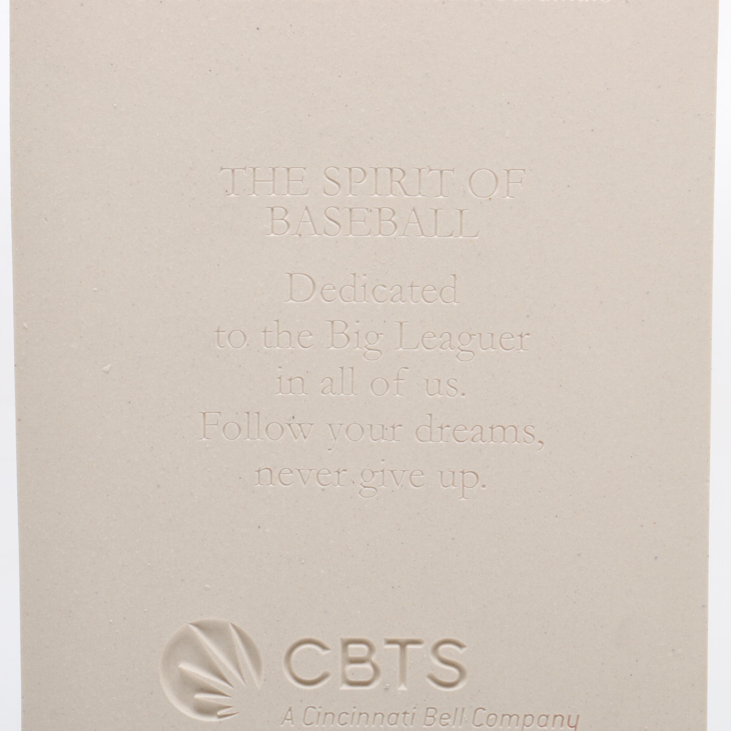 Rookwood Pottery "The Spirit of Baseball" Reds Limited Edition Plaque with Box