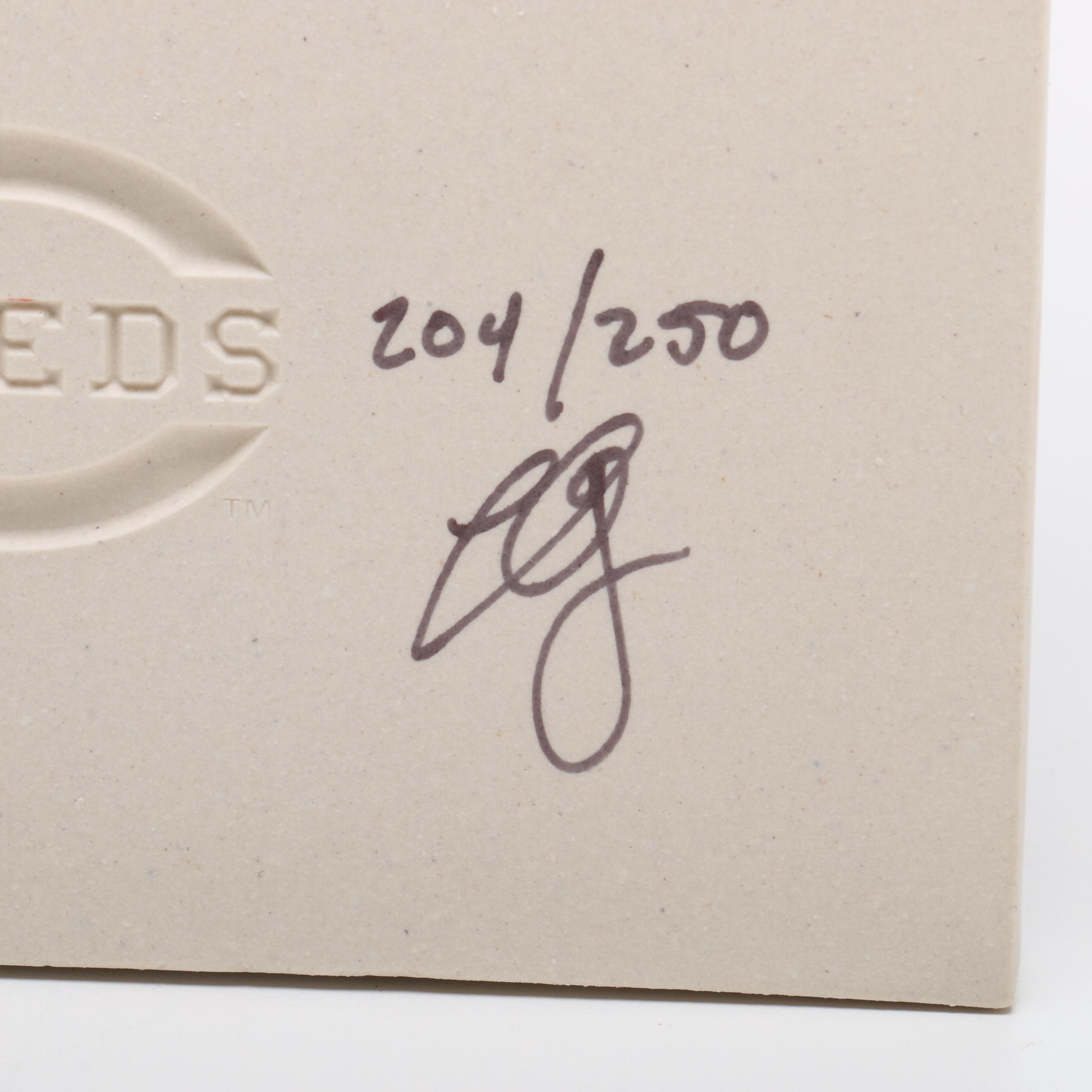 Rookwood Pottery "The Spirit of Baseball" Reds Limited Edition Plaque with Box